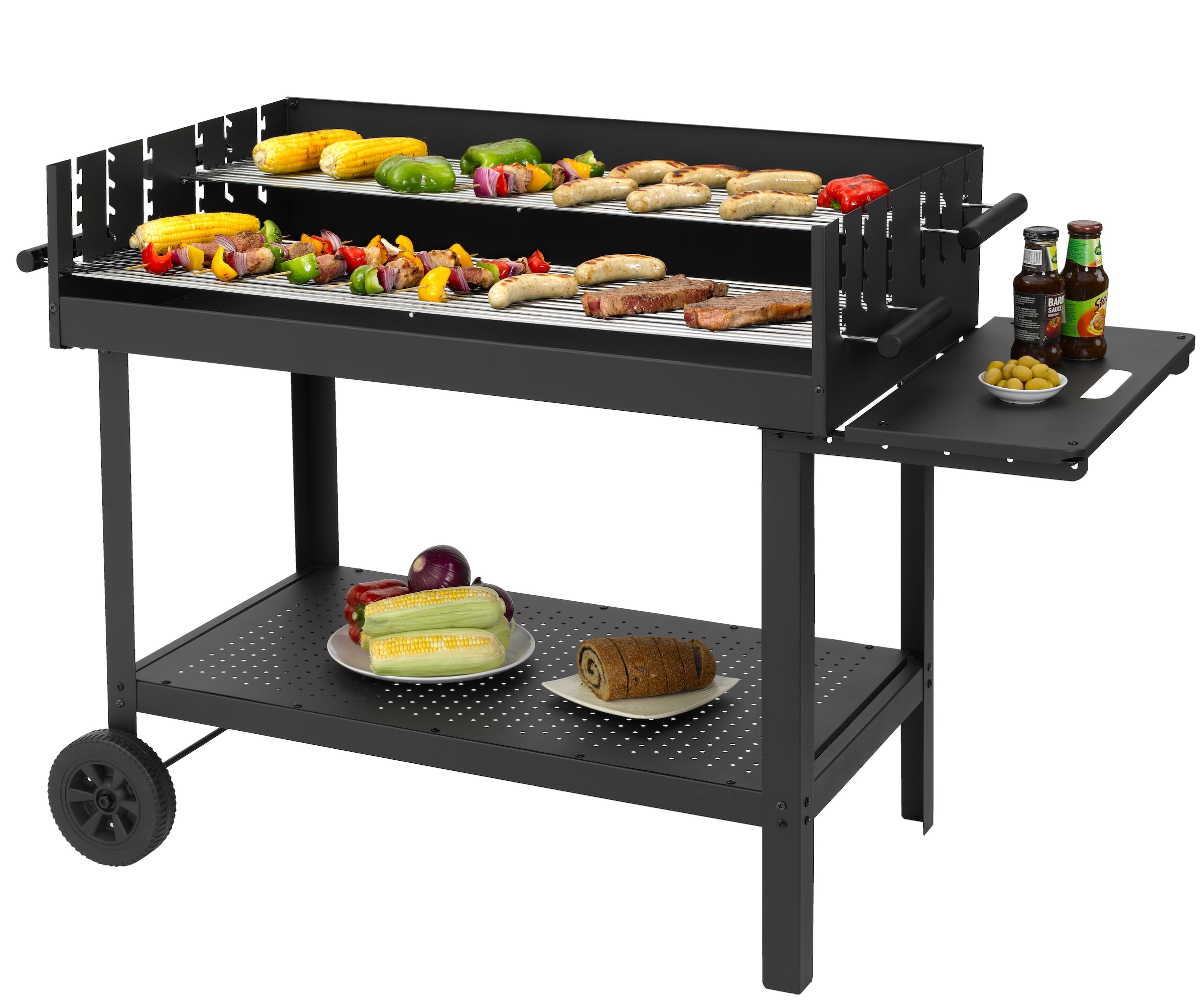 Tepro Holzkohlegrill »Grillwagen Atlanta«, BxTxH: 138x69x92 cm