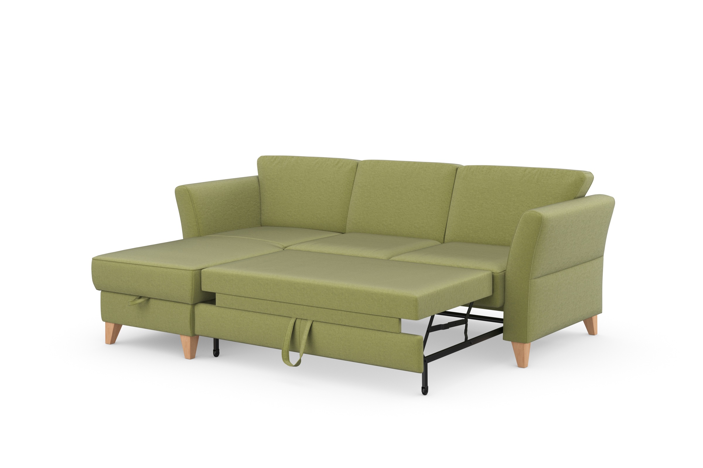 sit&more Ecksofa »Visby L-Form«, Wahlweise mit Bettfunktion und Bettkasten, frei im Raum stellbar