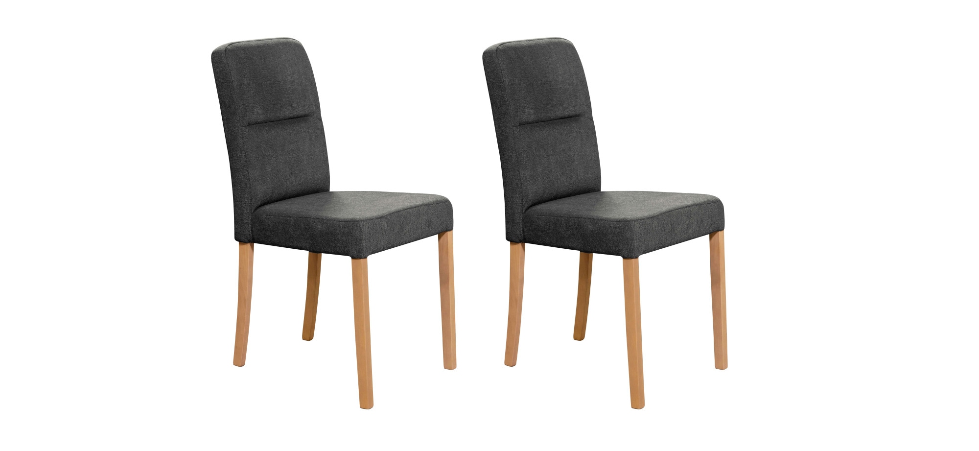 Home affaire 4-Fußstuhl »Laros«, (Set), Microfaser, Massivholzgestell günstig online kaufen
