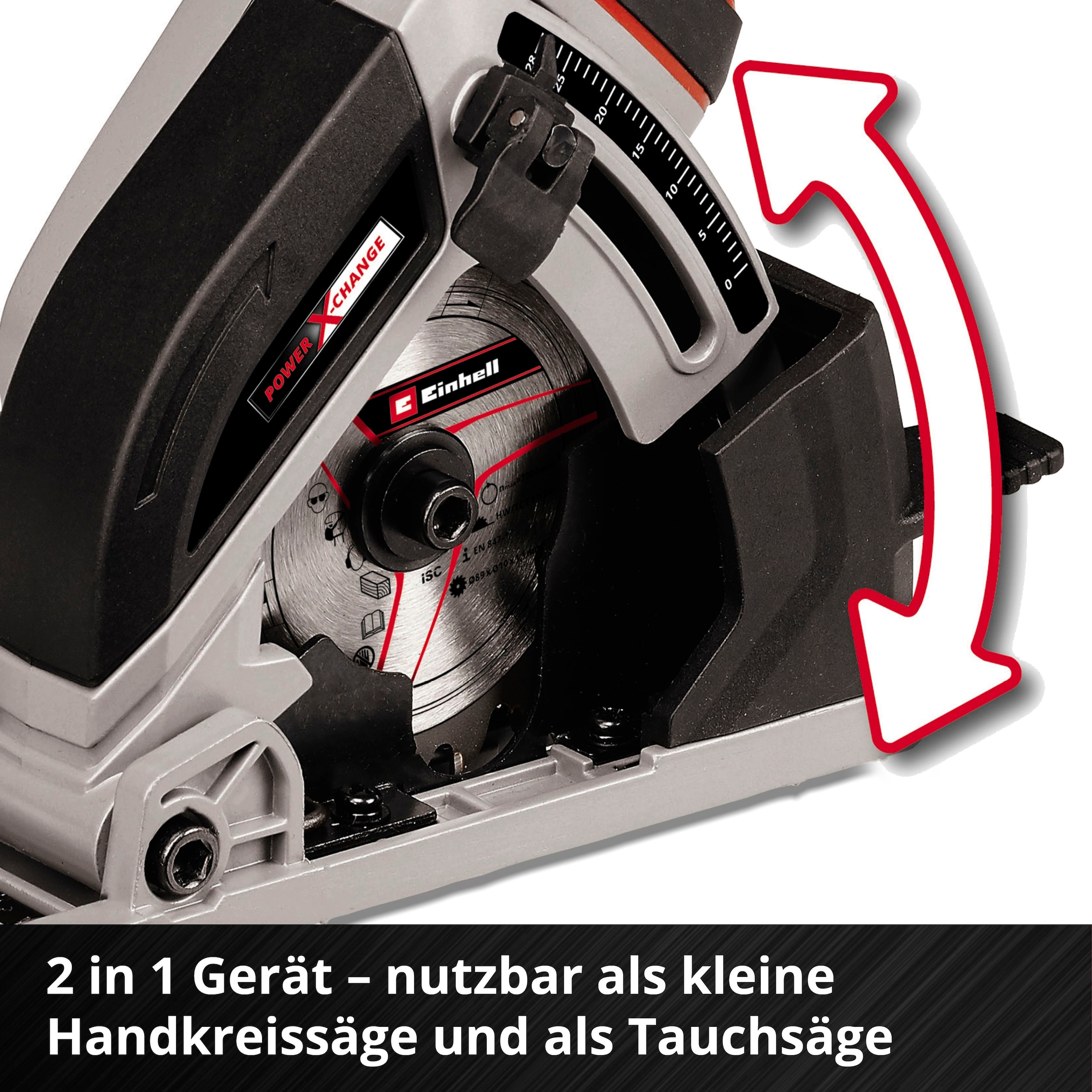 Einhell Akku-Handkreissäge »TE-CS 18/89 Li - Solo«, Mini, ohne Akku und Ladegerät