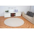 Living Line Teppich »Buffalo«, rund, 15 mm Höhe, Velours, ideal im Wohnzimmer & Schlafzimmer