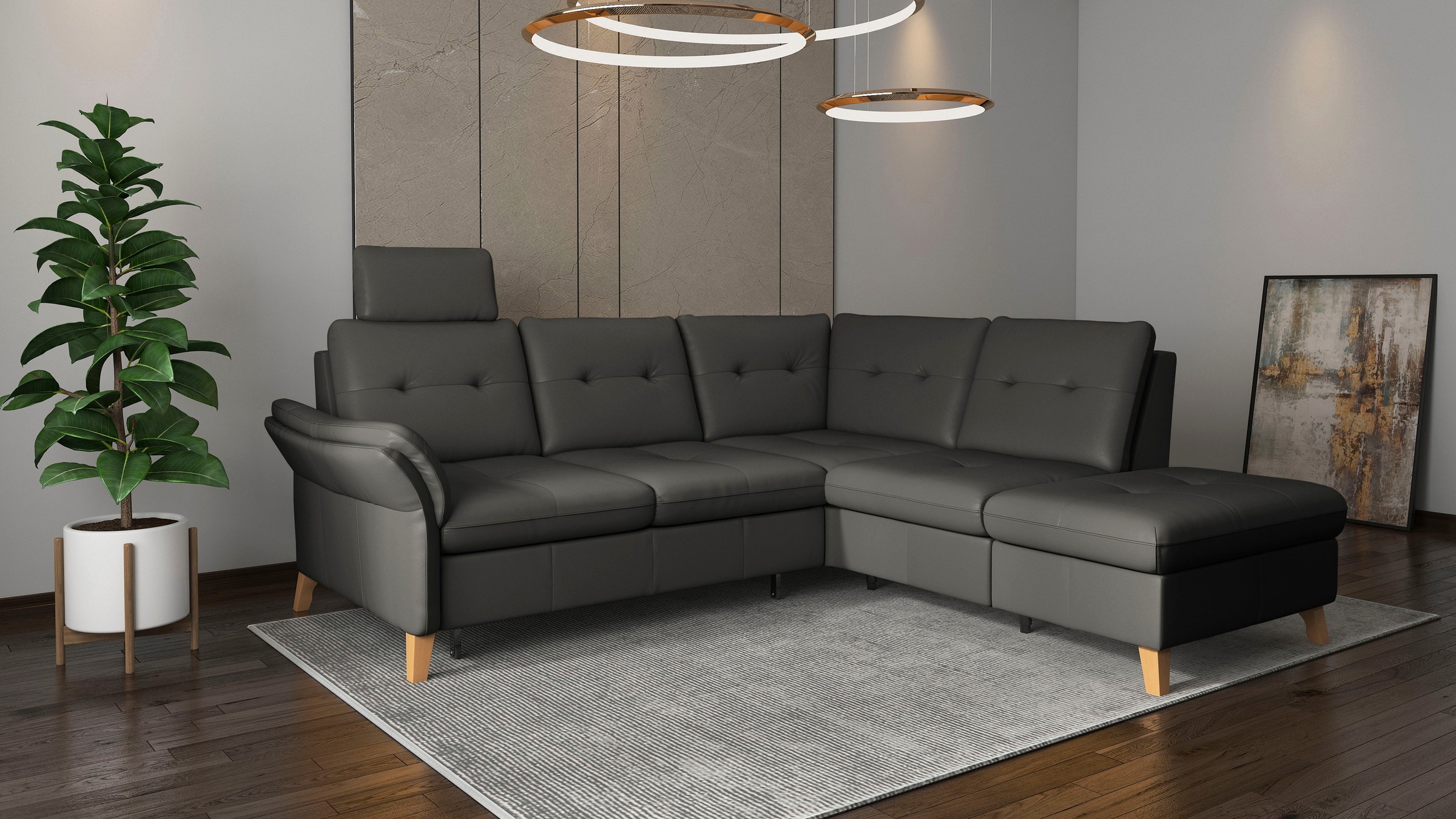 sit&more Ecksofa »Göteborg« inkl. Sitztiefenverstellung, wahlweise mit Bett günstig online kaufen