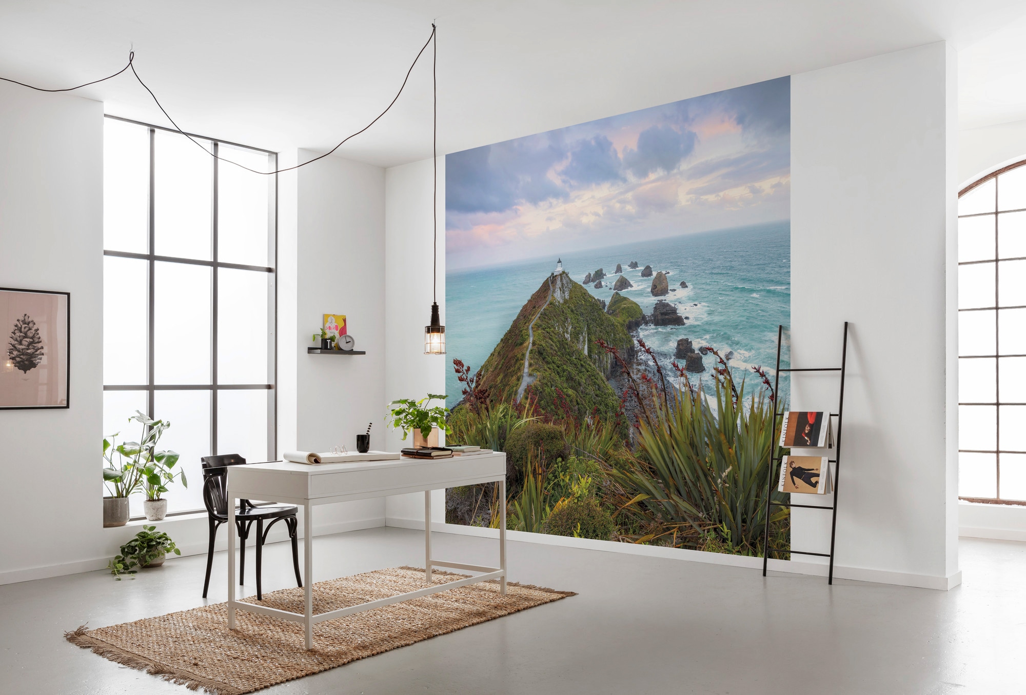 Sanders & Sanders Fototapete Landschaft Grün und Blau 450 x 280 cm 612705 günstig online kaufen