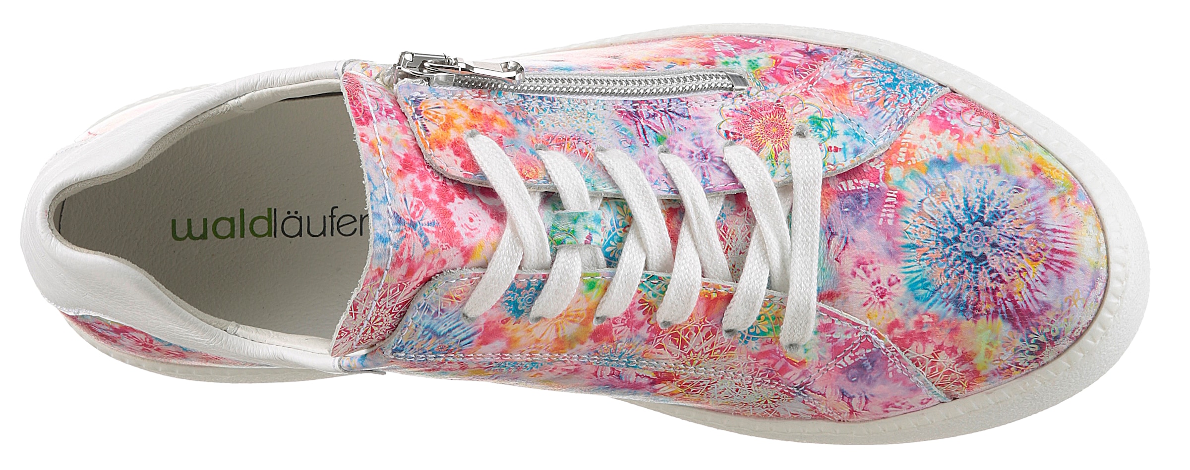 Waldläufer Plateausneaker »H-NICKY«  , Freizeitschuh, Halbschuh, Schnürschuh mit hübschem Blütenprint