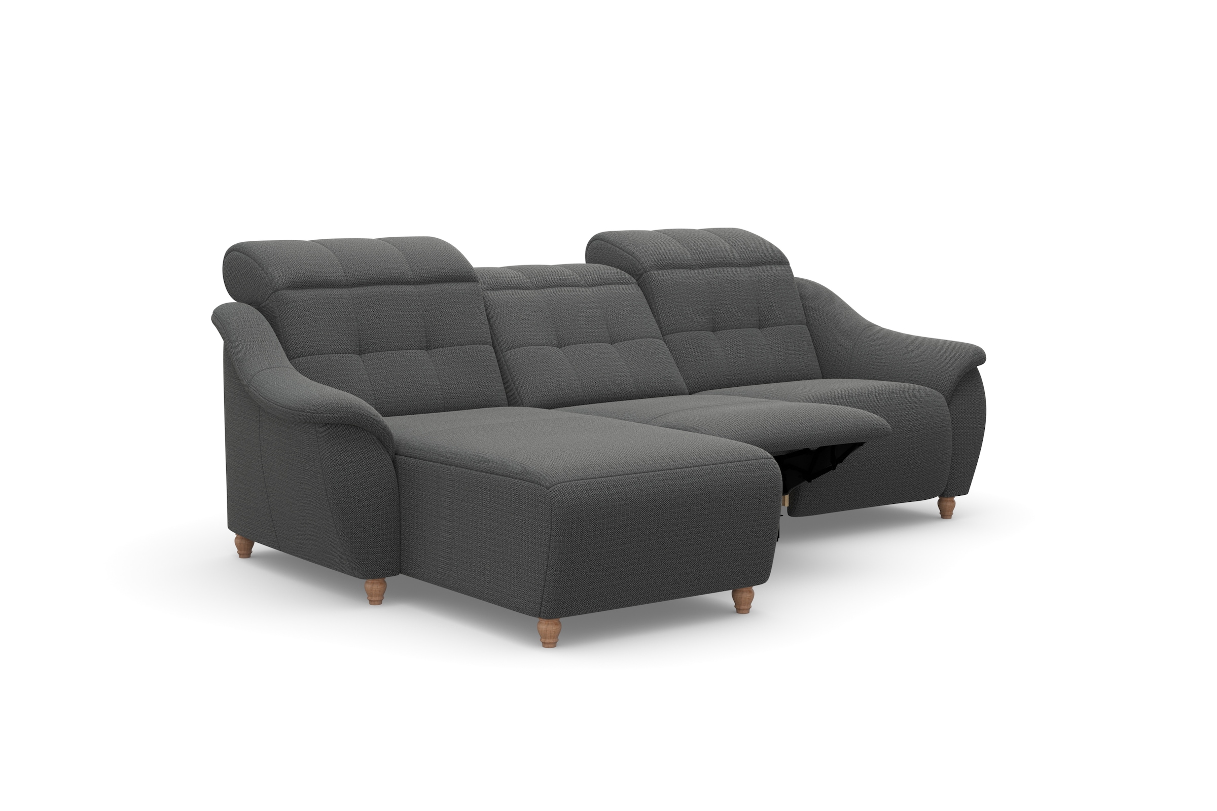 Home affaire Ecksofa »Boston L-Form«, (2 St.), Kopfteilverstellung an jeder Sitzfläche, wahlweise Relaxfunktion