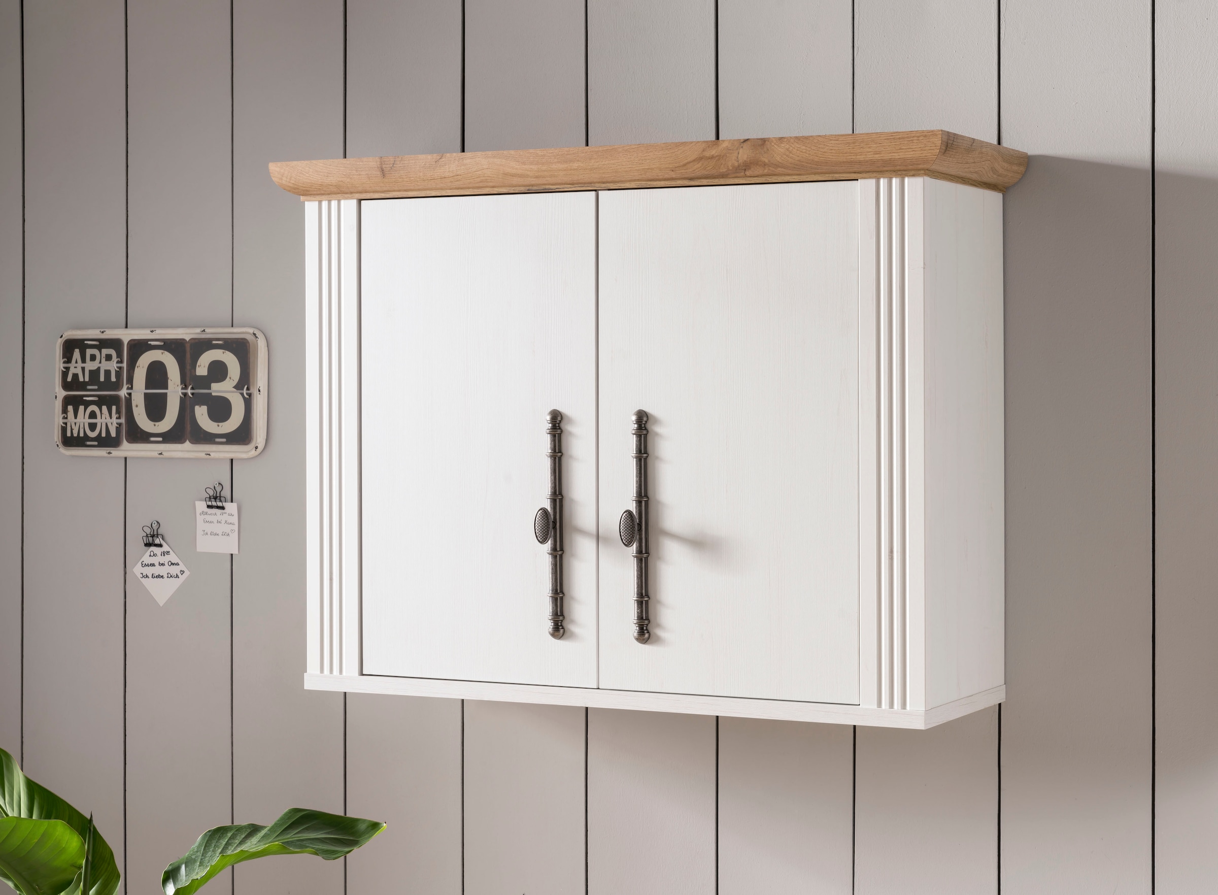 KOCHSTATION Hängeschrank »Westminster«, im romantischen Landhausstil, Breite 96 cm