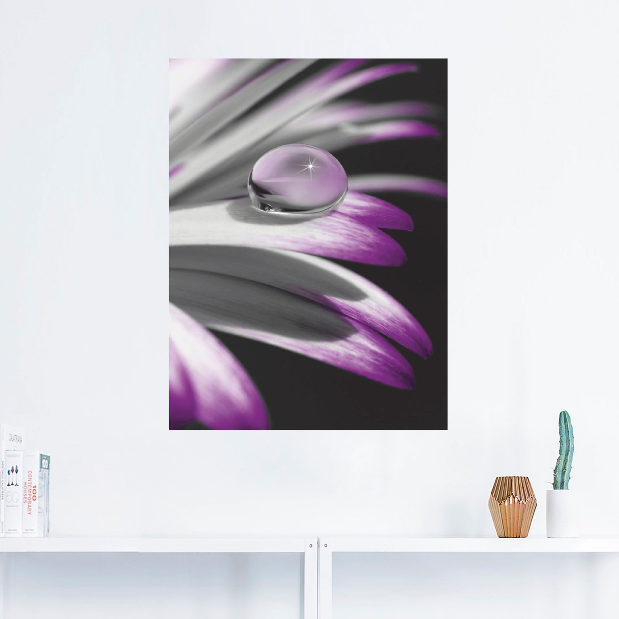 Artland Wandbild »Tropfen«, Blumen, (1 St.), als Leinwandbild, Poster, Wandaufkleber in verschied. Größen