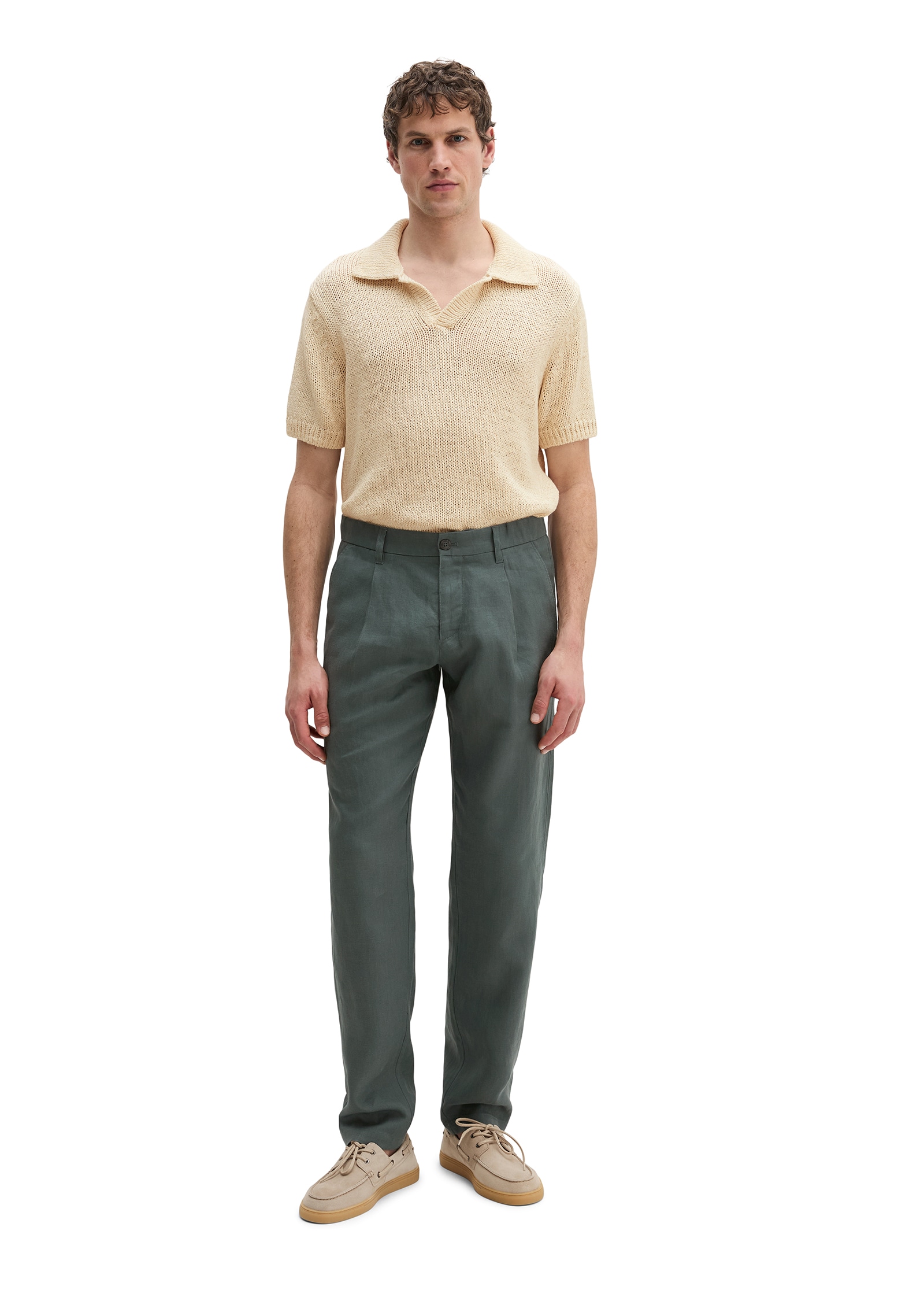 Marc O'Polo Leinenhose »Osby jogger pleats«