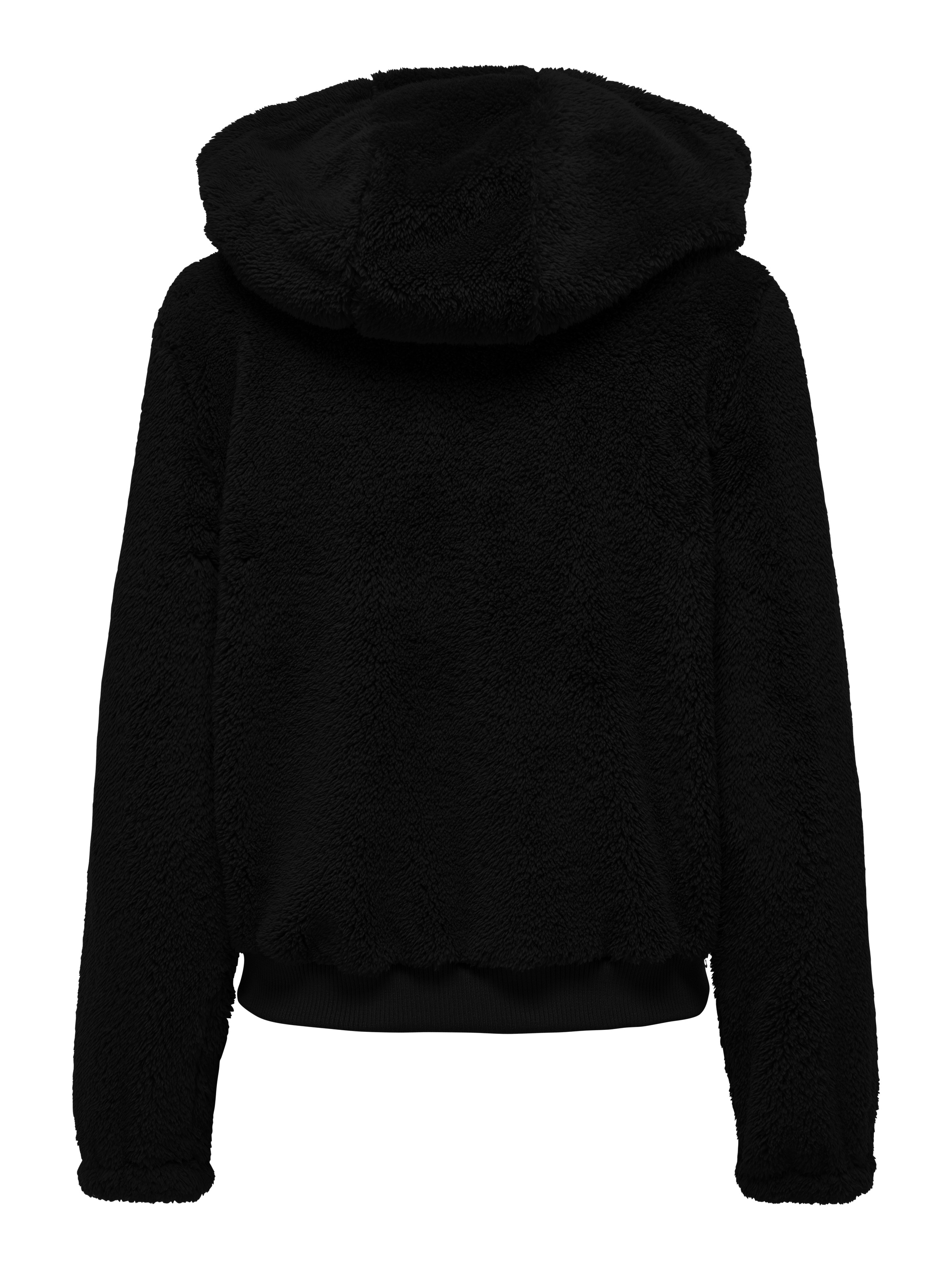 ONLY Kapuzenplüschjacke »ONLNEWANNA CONTACT SHERPA JKT OTW NOOS«, mit Kapuze