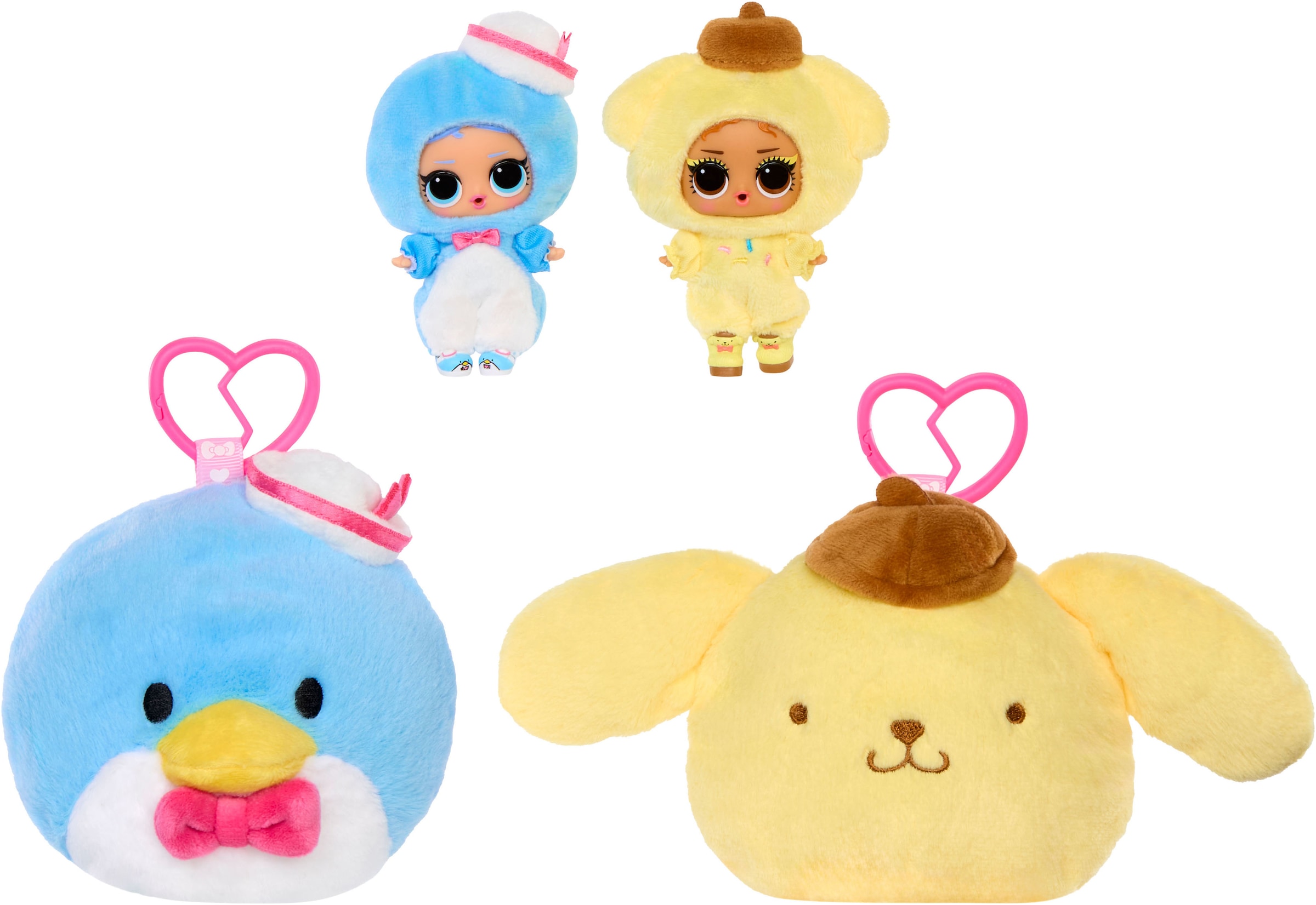 L.O.L. SURPRISE! Plüschanhänger »L.O.L. Surprise Loves Hello Kitty Reversible Plush Surprise Asst« Sortierte Lieferung - Abbildungen dienen als Beispiele!