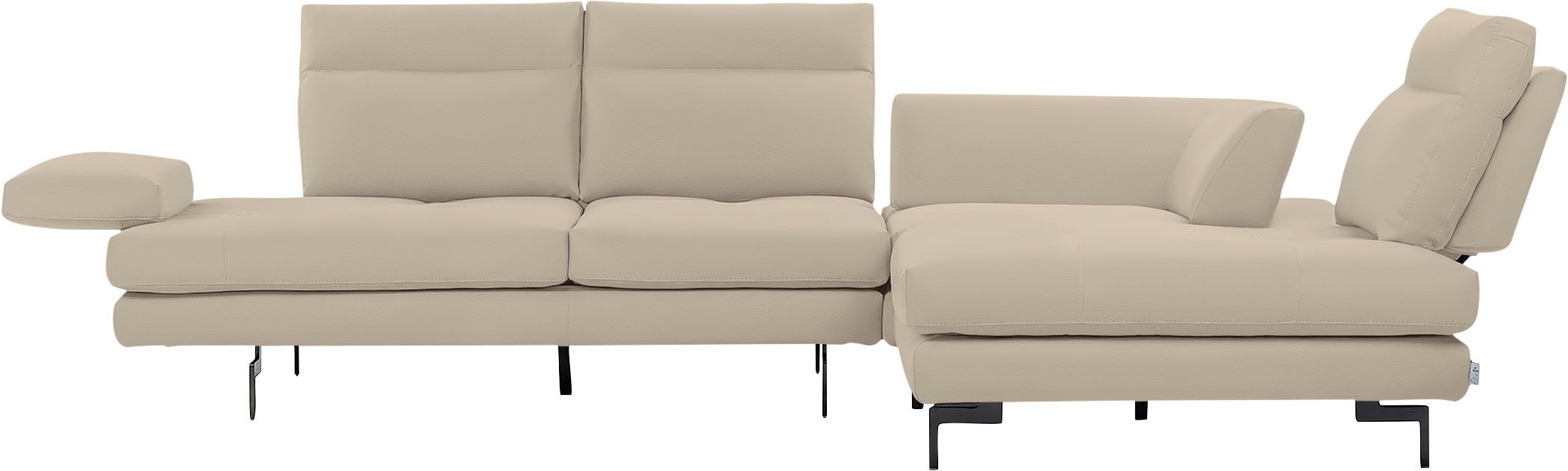 CALIA ITALIA Ecksofa »Toby Wing, Komfortsofa mit Sitzkomfort der Extraklass günstig online kaufen