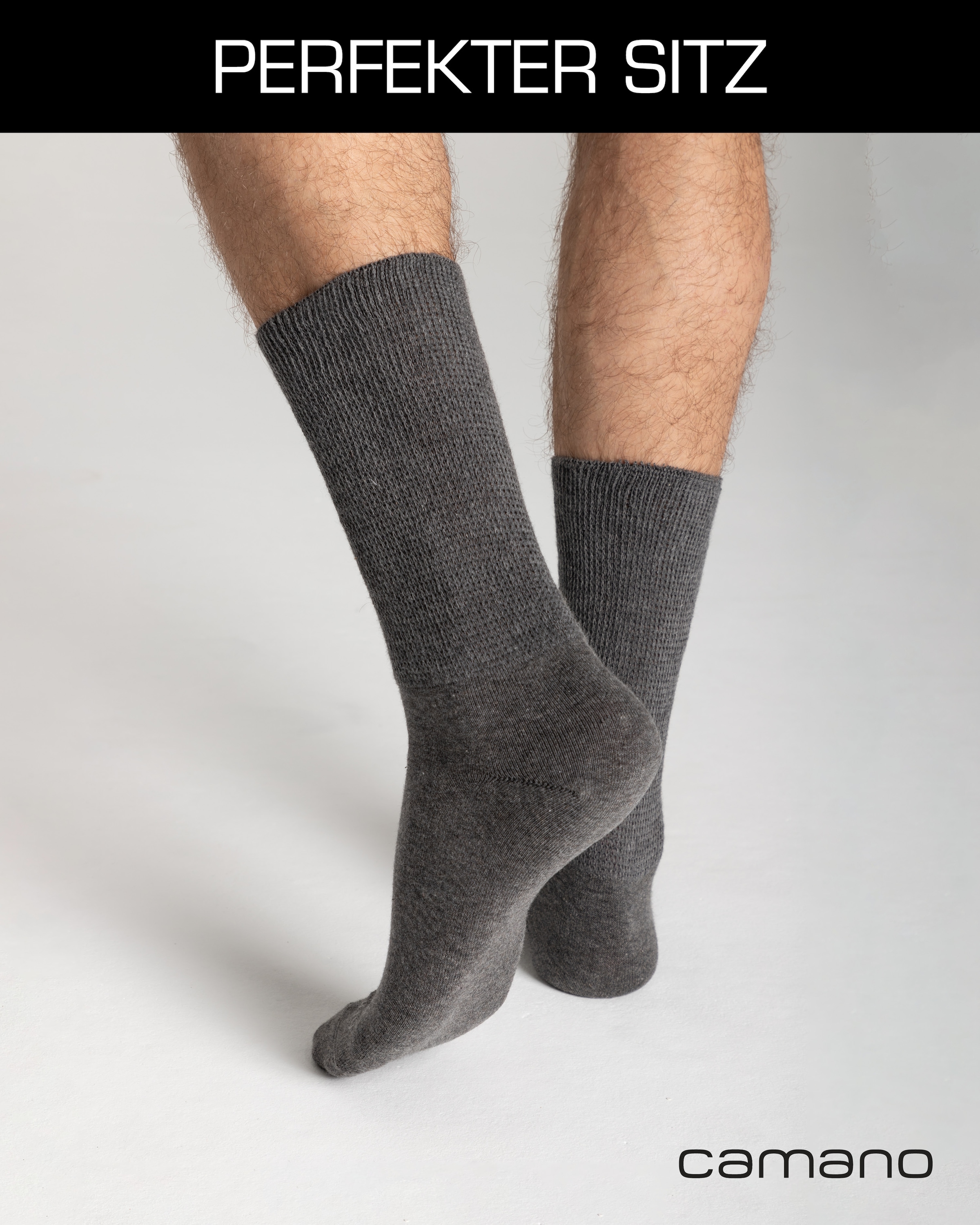 Camano Diabetikersocken »comfort« 4 Paar tlg. mit besonders Venen-freundlichem Material