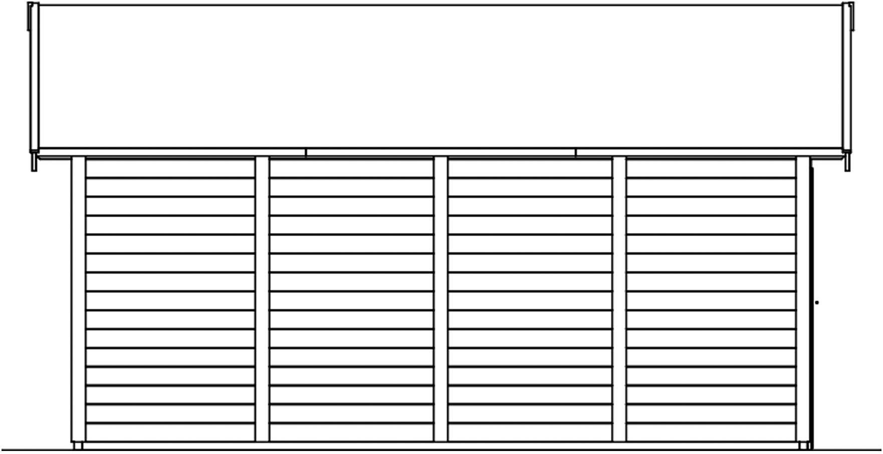 Skanholz Garage »Varberg 3«, 570 x 525 cm