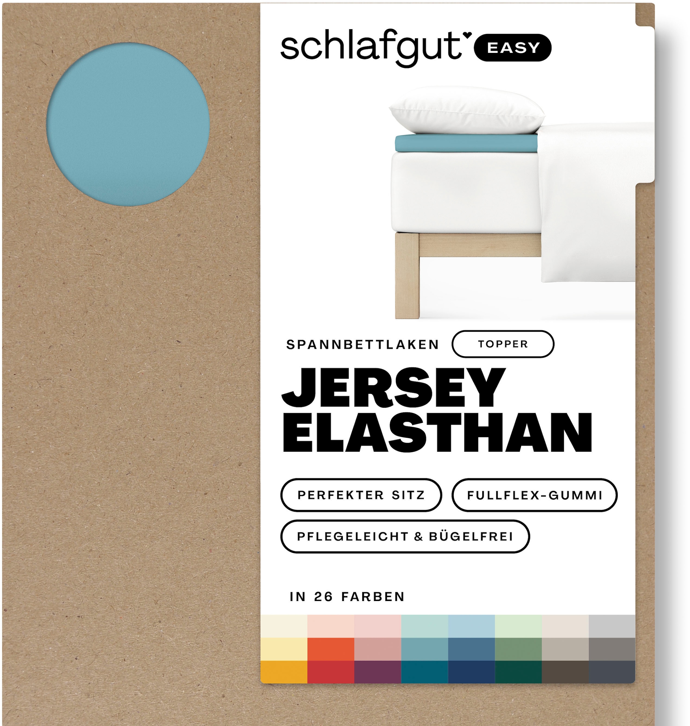 Schlafgut Spannbettlaken »EASY Jersey Elasthan Topper«, MADE IN GREEN by OEKO-TEX®