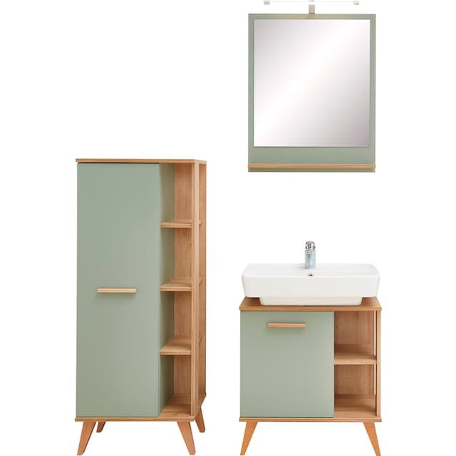 PELIPAL Badmöbel-Set »Quickset 963«, (3 St.), Breite 60 cm, Spiegel,  Midischrank und Waschbeckenunterschrank online kaufen