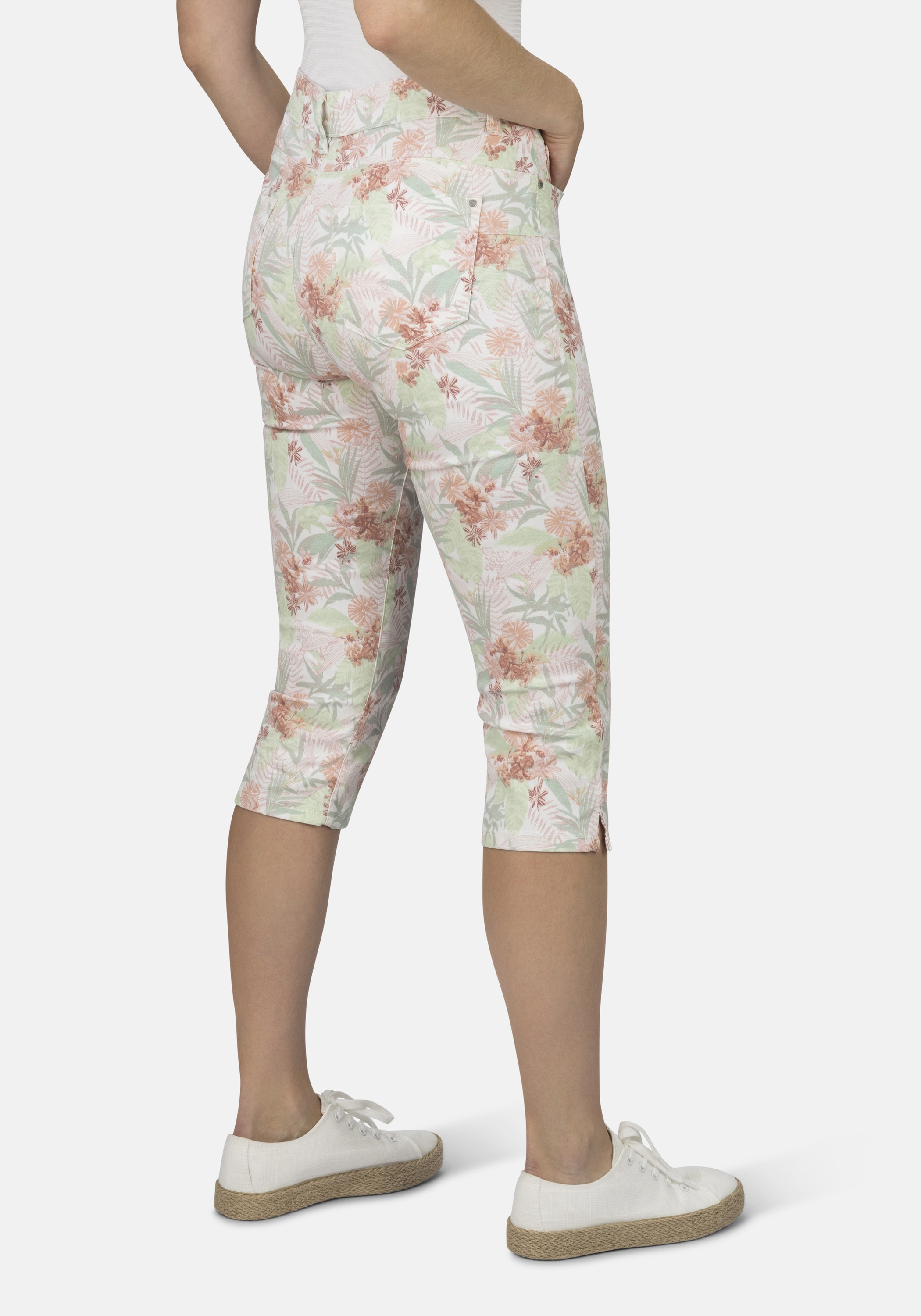 STOOKER WOMEN 7/8-Jeans »Print Capri Skinny Fit«, Skinny Fit Casual Clean Wash Denim Jeans Magic Shape Effekt für Damen