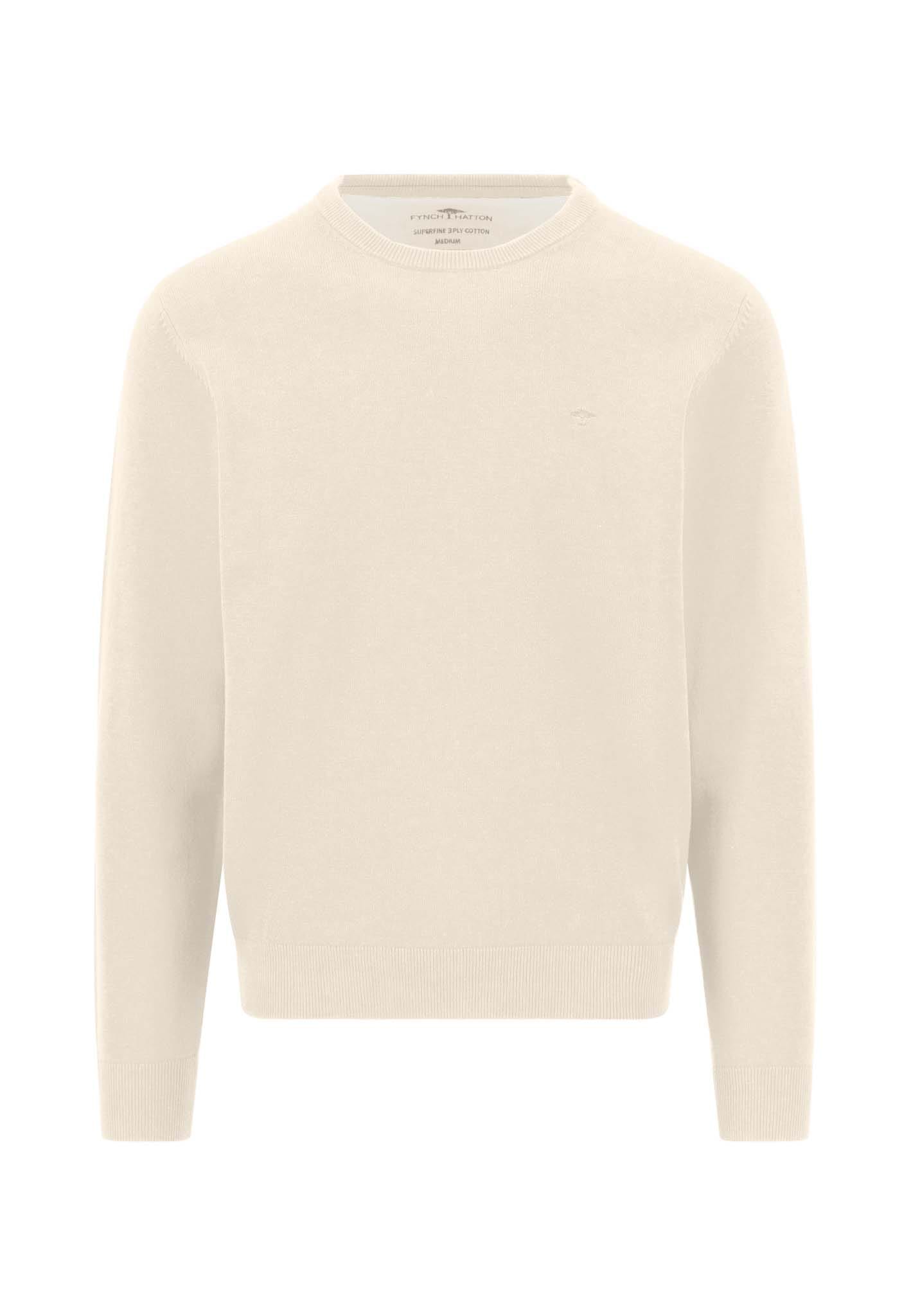 FYNCH-HATTON Strickpullover mit Logo-Stickerei
