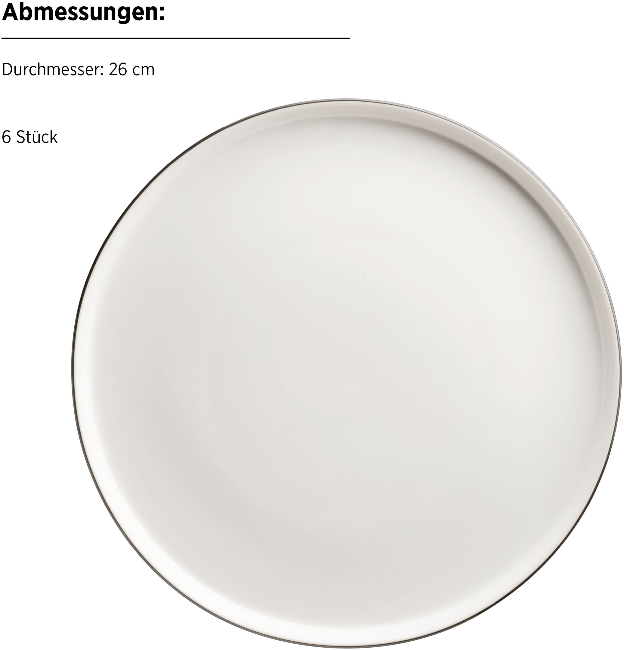 MÄSER Tafelservice »SITA, aus Porzellan«, (Set, 12 tlg.), Geschirr-Set, Service