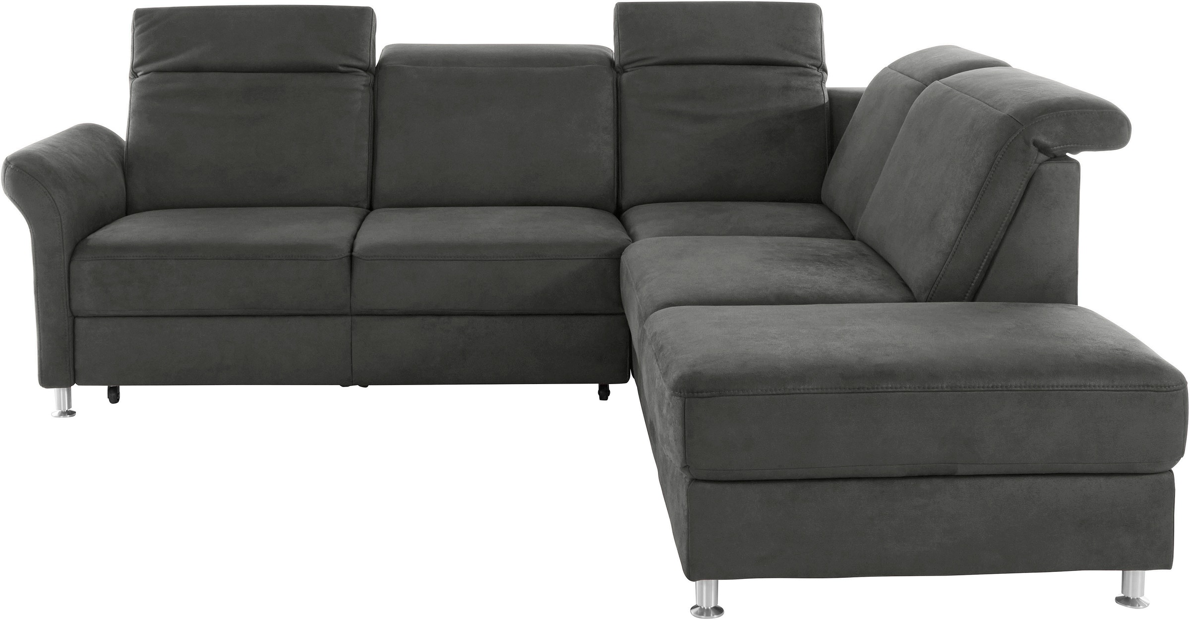 sit&more Ecksofa »Darwin L-Form«, inklusive Federkern, wahlweise mit Kopfteilverstellung, Bettfunktion