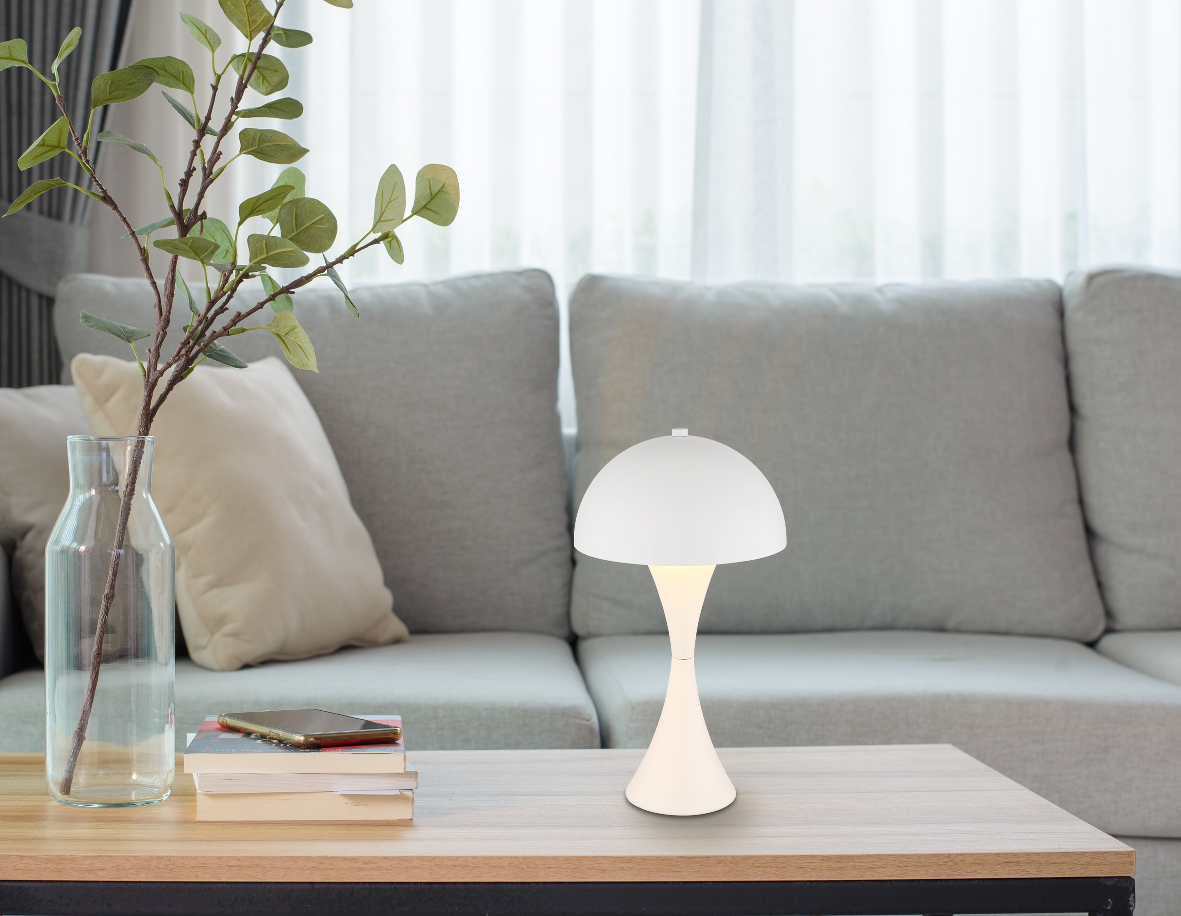 GLOBO LIGHTING Tischleuchte »DIMA« E27 1 Stk. Tischlampe Nachttischlampe De günstig online kaufen