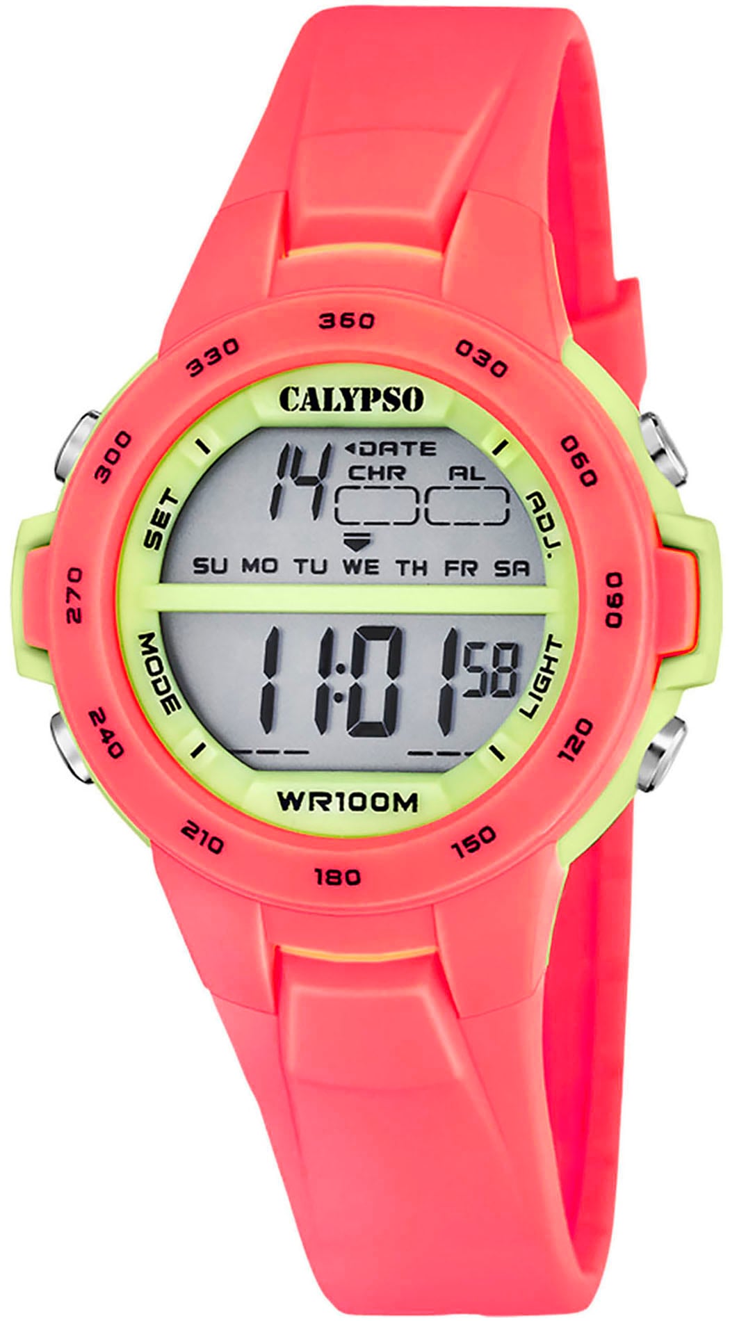 CALYPSO WATCHES Chronograph »Junior Collection«, Kinderuhr, Quarzuhr, Armbanduhr, digital, Datum, Stoppfunktion