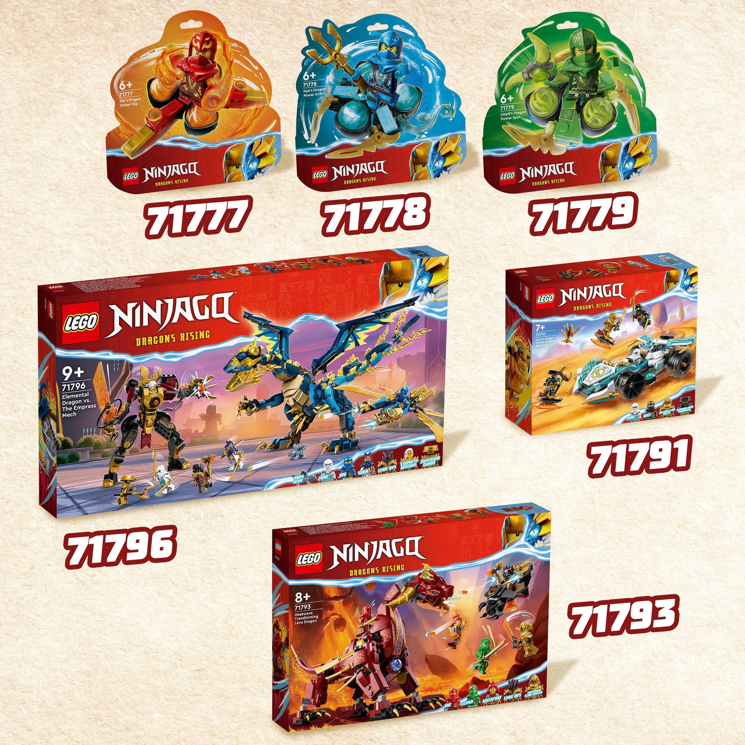 LEGO® Konstruktionsspielsteine »Wyldfyres Lavadrache (71793), LEGO® NINJAGO«, (479 St.), Made in Europe