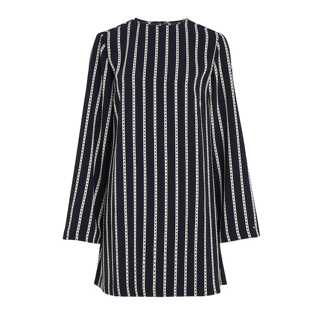 Tommy Hilfiger Blusenkleid »ARGYLE STRIPE CREPE SHIFT DRESS«, mit Rundhals  online bei