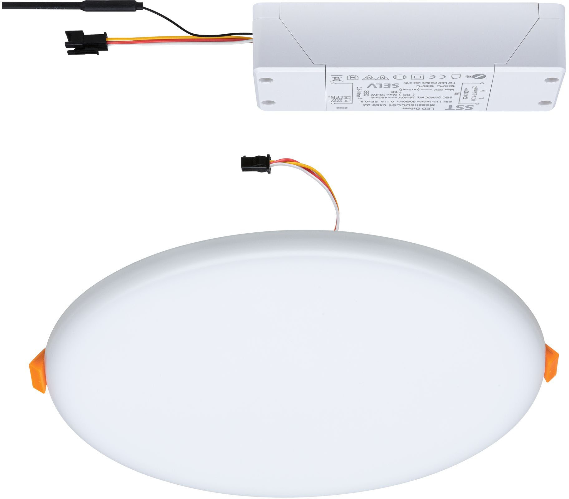 Paulmann LED Bad-Einbauleuchte »Veluna«, Schutzart IP44, Ø 21,5 cm, Weißlic günstig online kaufen