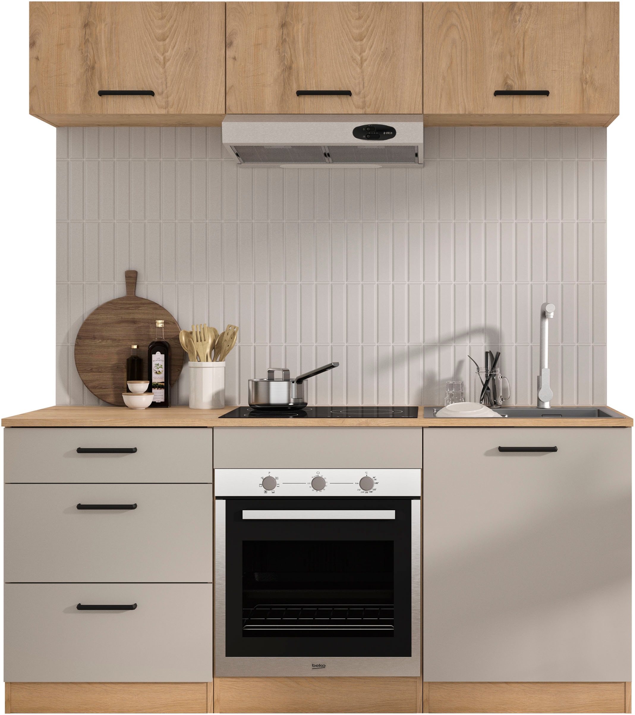 Gami Küchenzeile »Set B B180 ALPAGA« Set, Sehr praktisch und funktional. günstig online kaufen