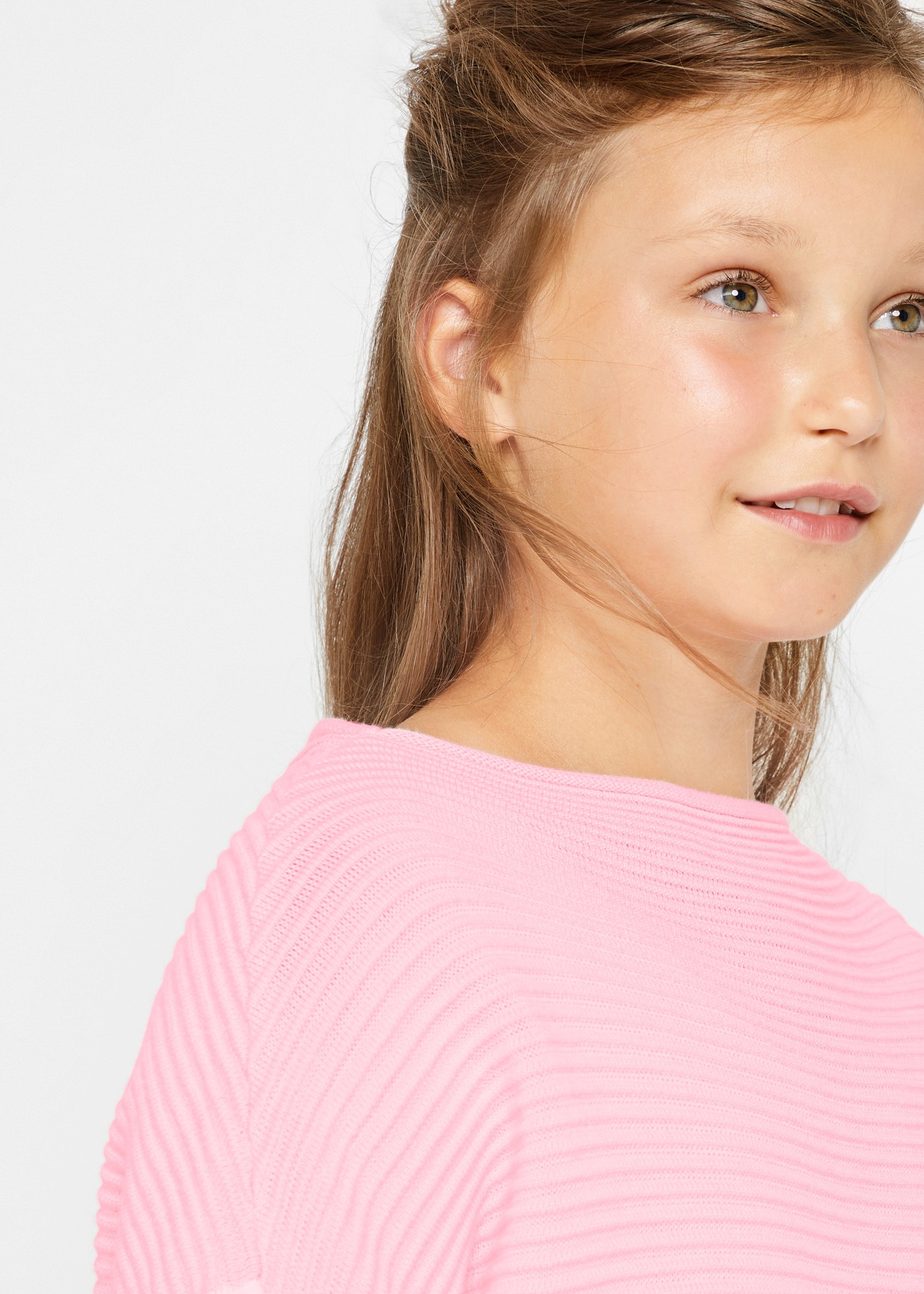 bonprix Longpullover für Mädchen, mit Blockstreifen, Regular Fit