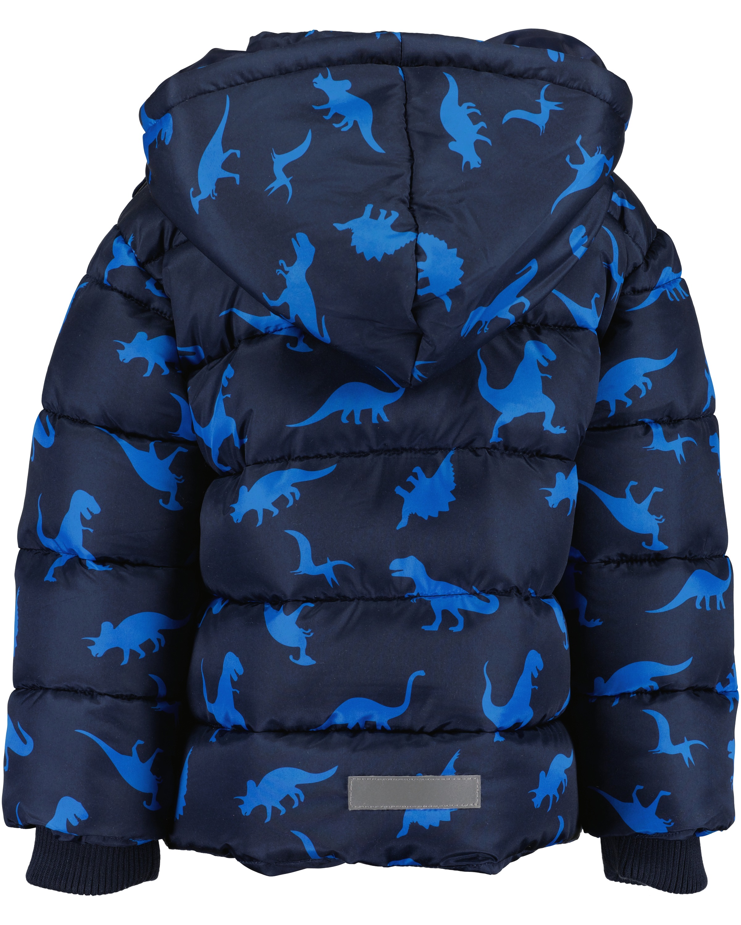 Blue Seven Steppjacke, mit Kapuze, im tollen Dino-Alloverprint