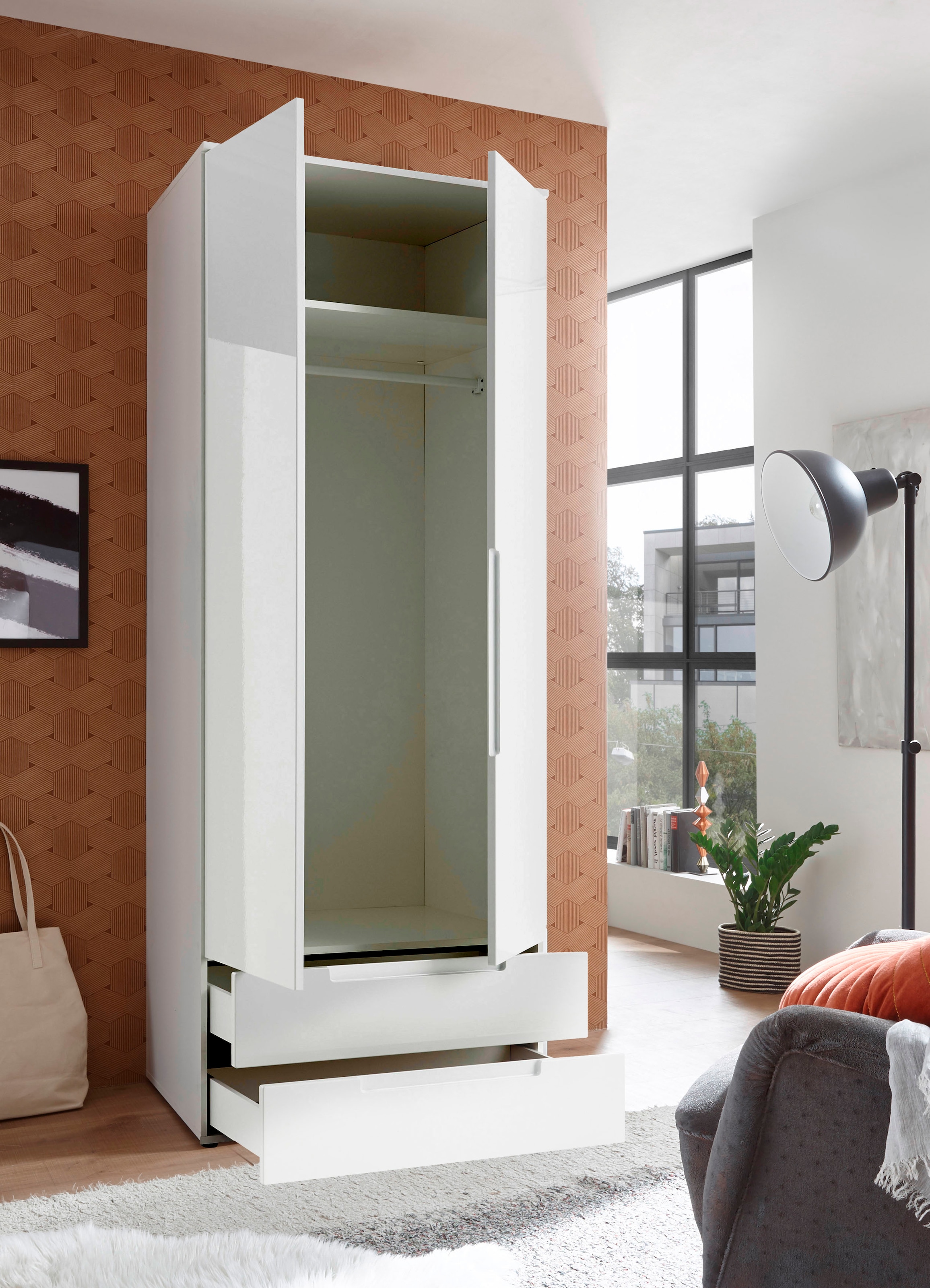 Schlafkontor Drehtürenschrank »Spice«, mit Hochglanzfront