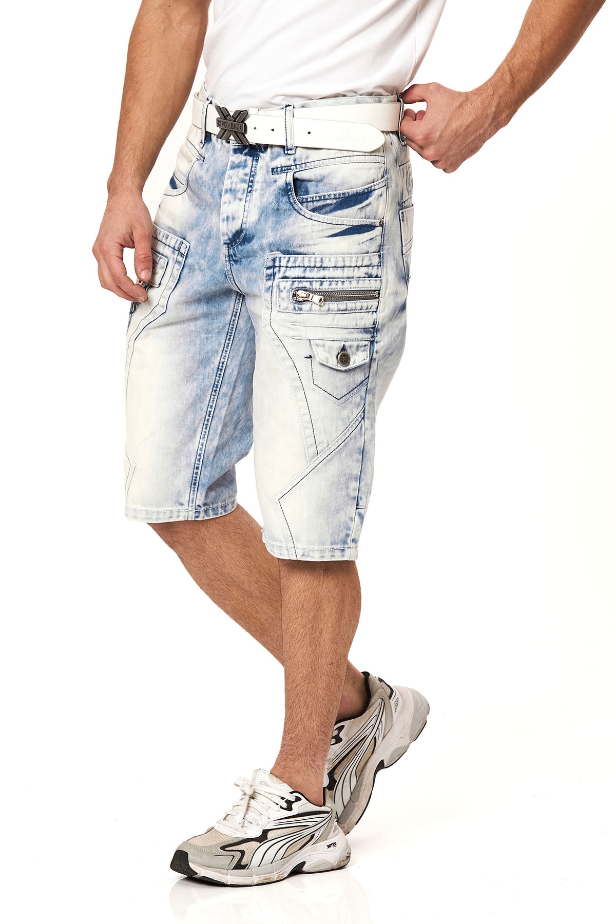 Cipo & Baxx Jeansbermudas Baumwolle, regular fit