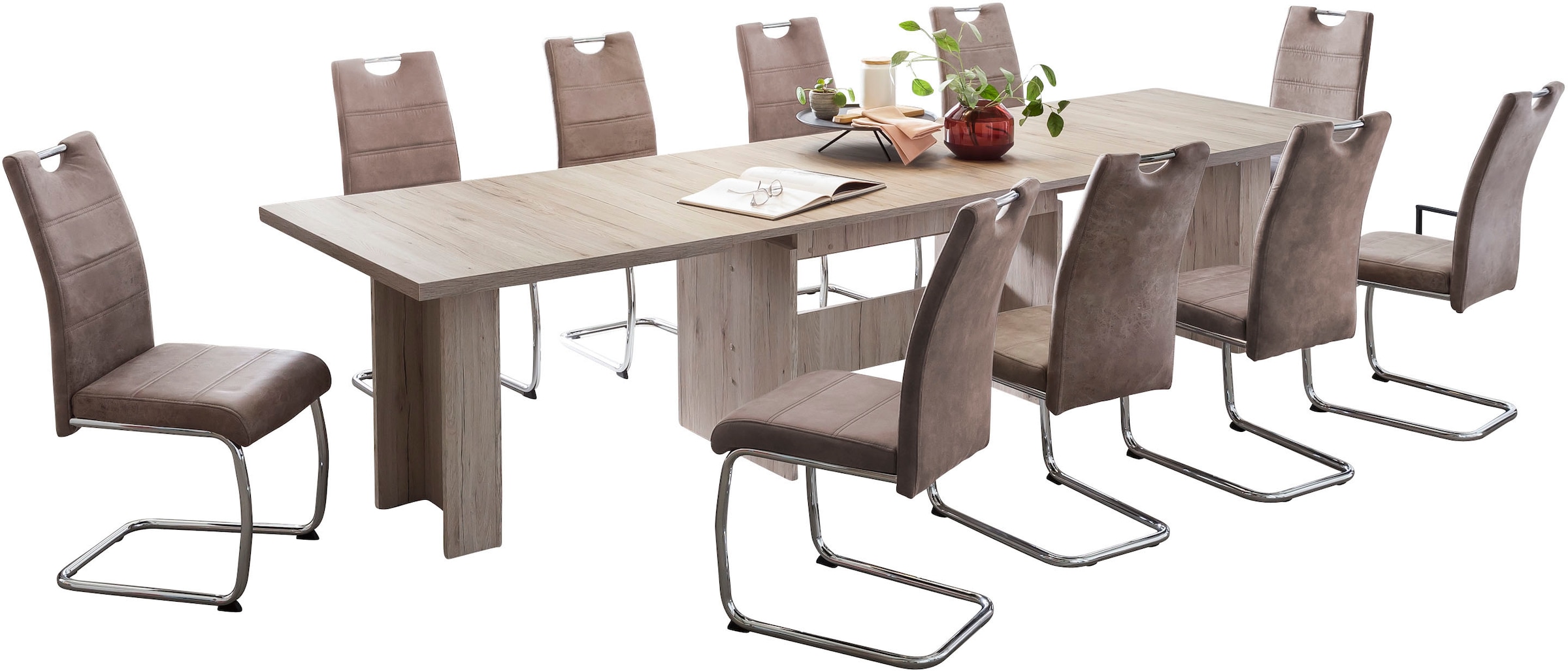 HELA Essgruppe »Lia, 11tlg. Sitzgruppe, Extra viel Platz« Set, 11tlg.-Set, günstig online kaufen