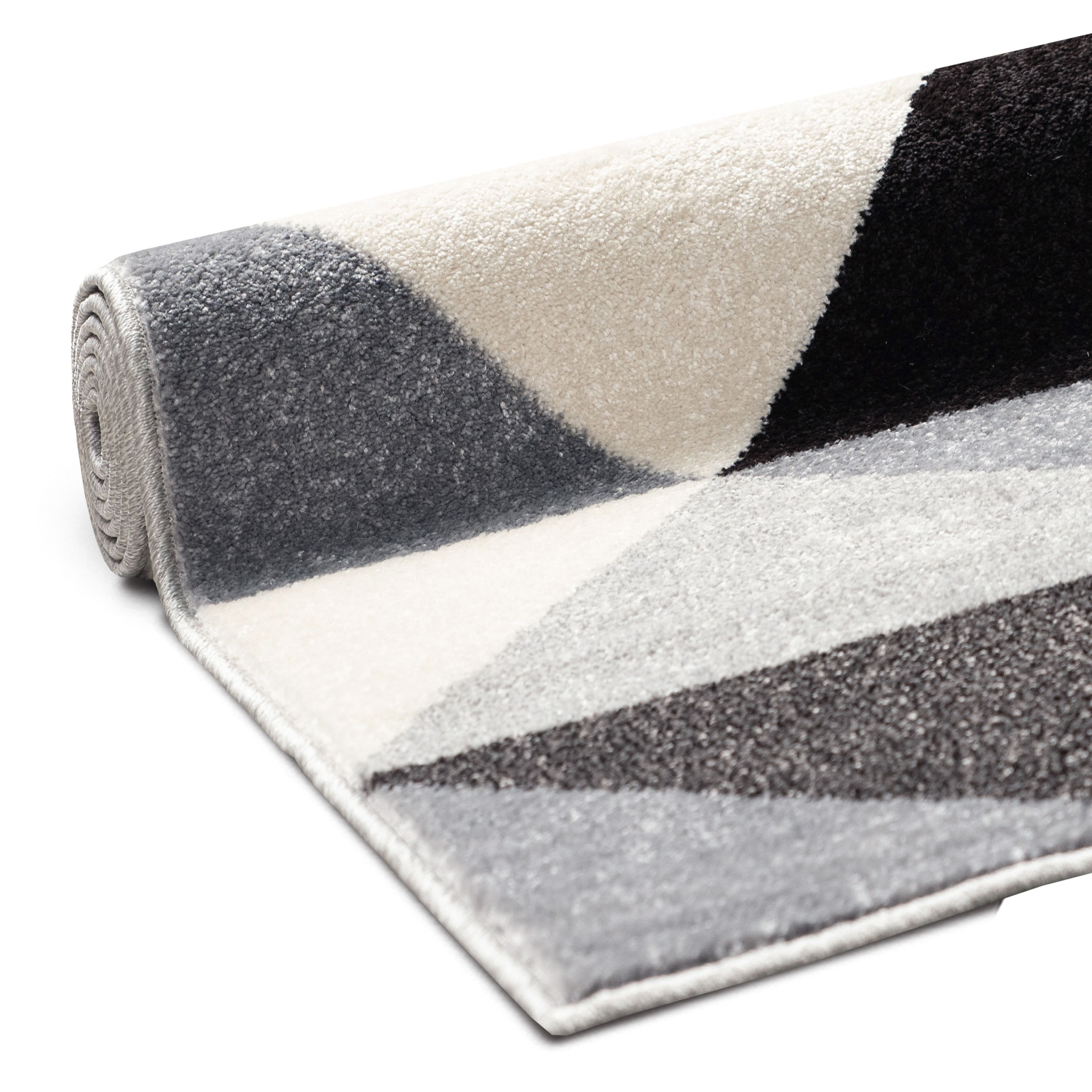 my home Teppich »Berlad Geo«, rechteckig, 9 mm Höhe, mit besonders weichem Flor, Kurzflor, modernes geometrisches Design