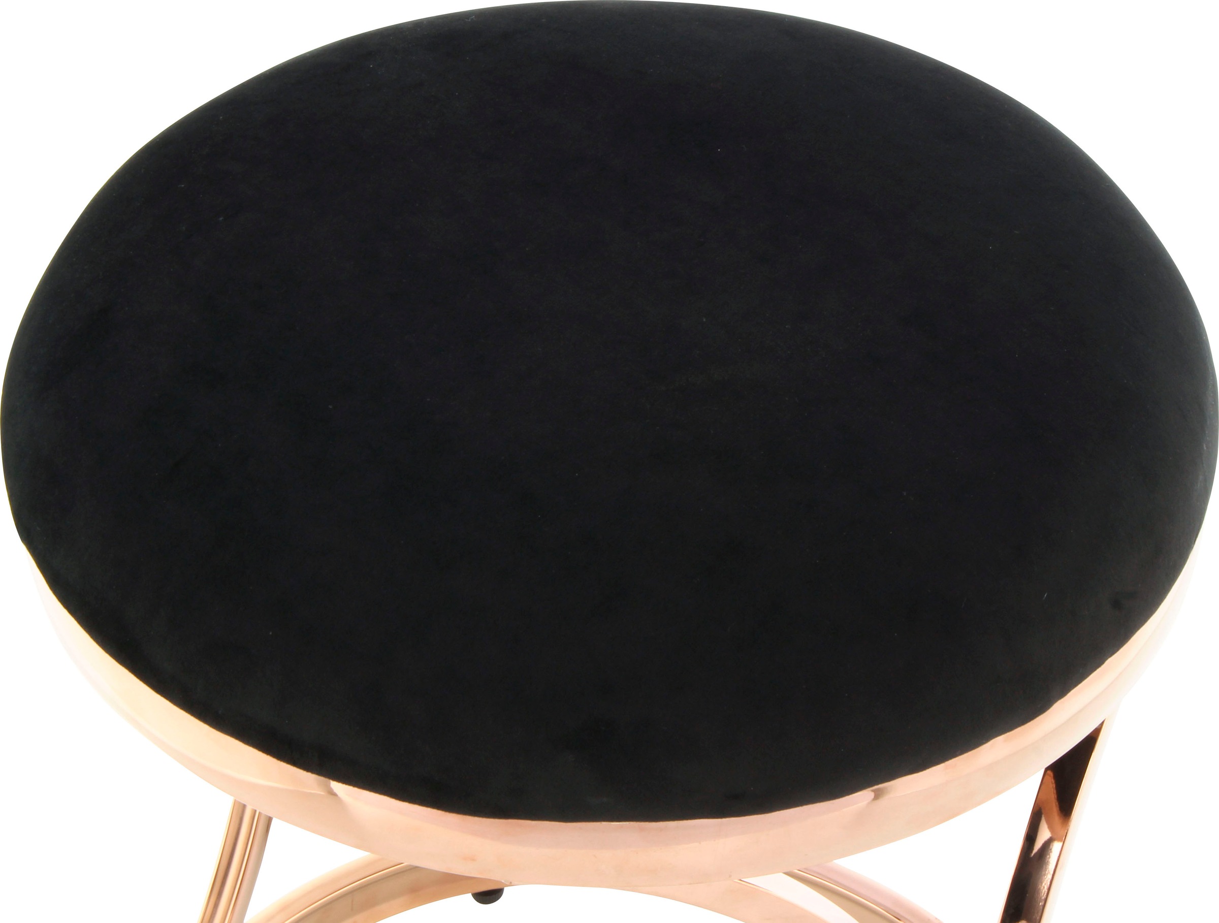 Kayoom Sitzhocker »Hocker Weyda 325,Sitzpouf in elegantem Design,edles Gestell aus Metall«, (1 St.), glamourös, hochwertig, mit weichem Sitzkissen und Stoffbezug