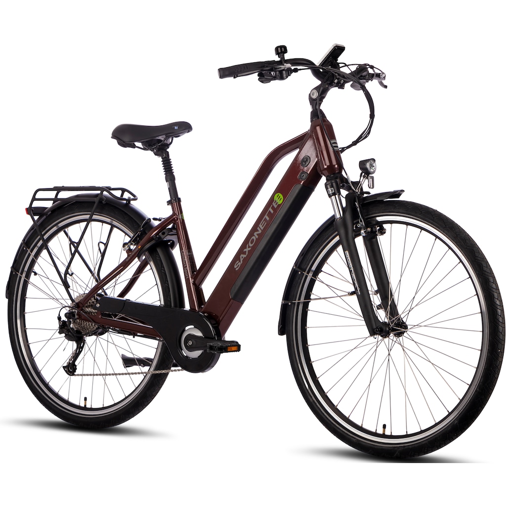 SAXONETTE E-Bike »Comfort Sport«, 9 Gang, Shimano, Alivio, Heckmotor 250 W