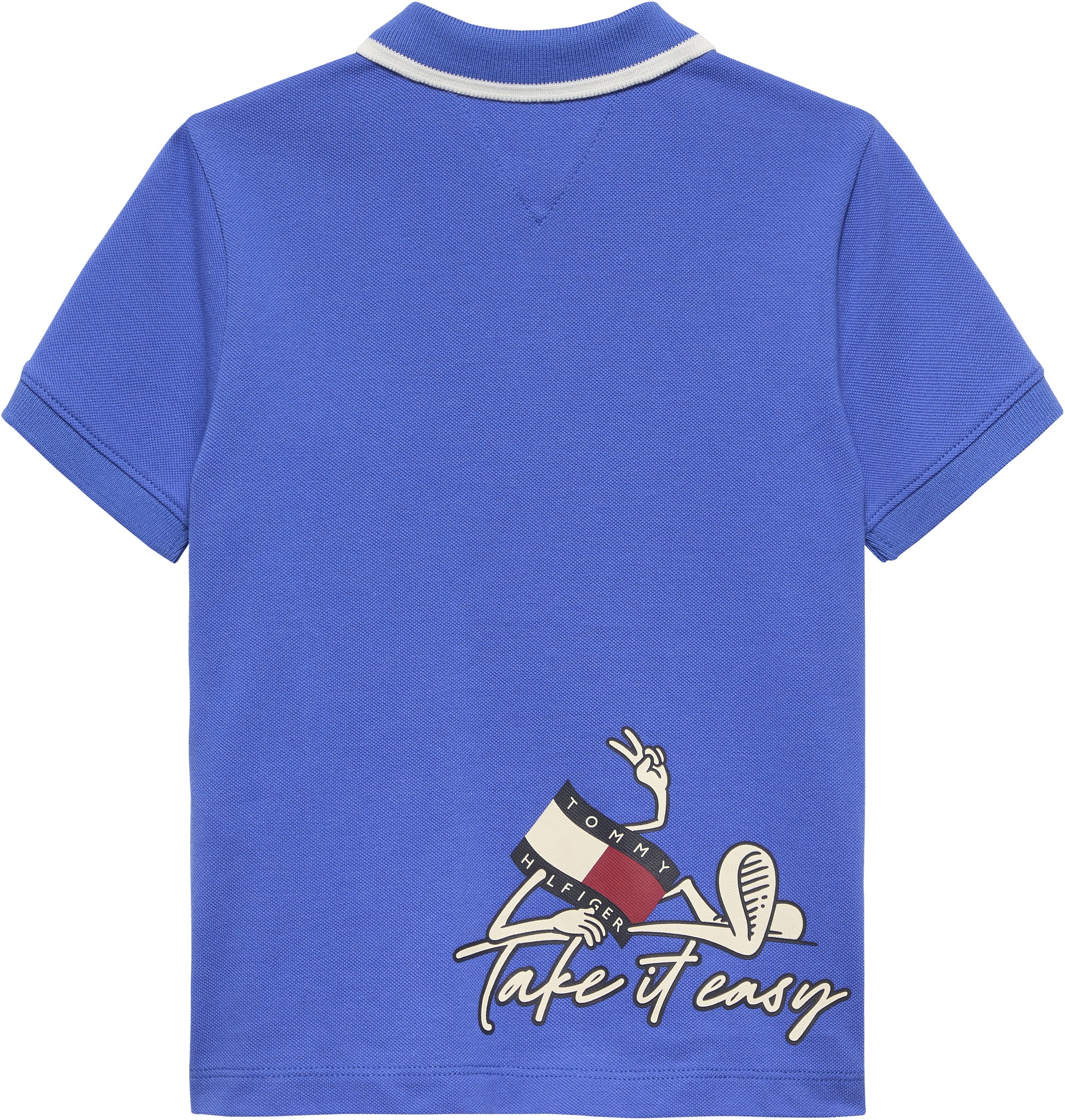 Tommy Hilfiger Poloshirt »LB TAKE IT EASY GRAPHIC POLO SHORT SLEEVE« Kinder bis 16 Jahre, Backprint, regular fit