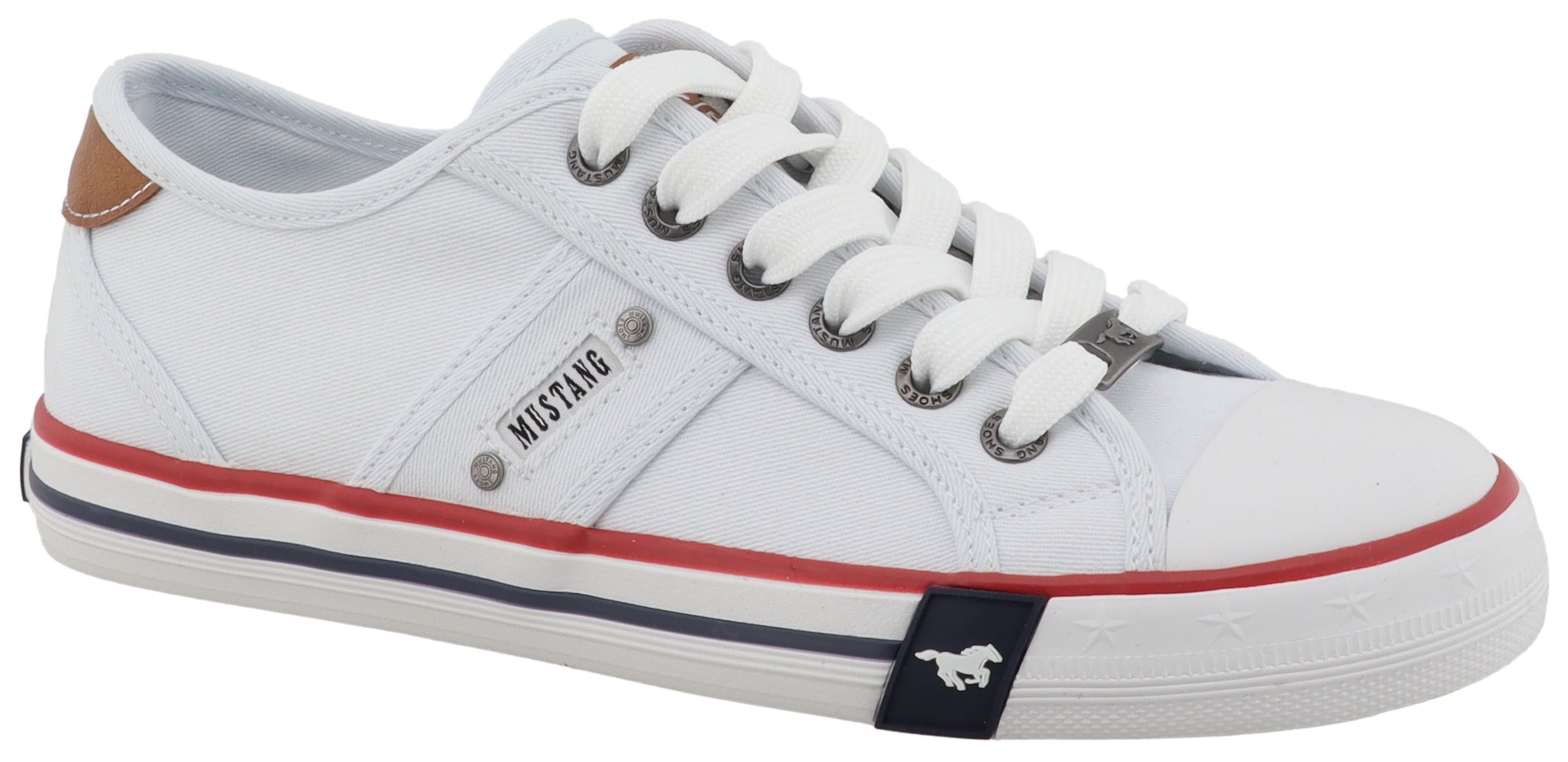 Mustang Shoes Sneaker »Winona«  Freizeitschuh, Halbschuh, Schnürschuh mit seitlichem Logoschriftzug