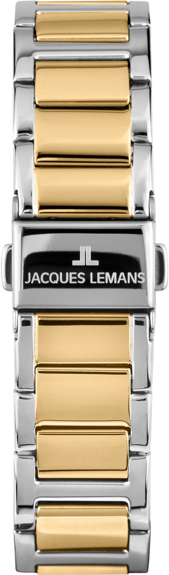 Jacques Lemans Quarzuhr »Venice«, Armbanduhr, Damenuhr, Edelstahlarmband, Perlmutt-Zifferblatt, Datum