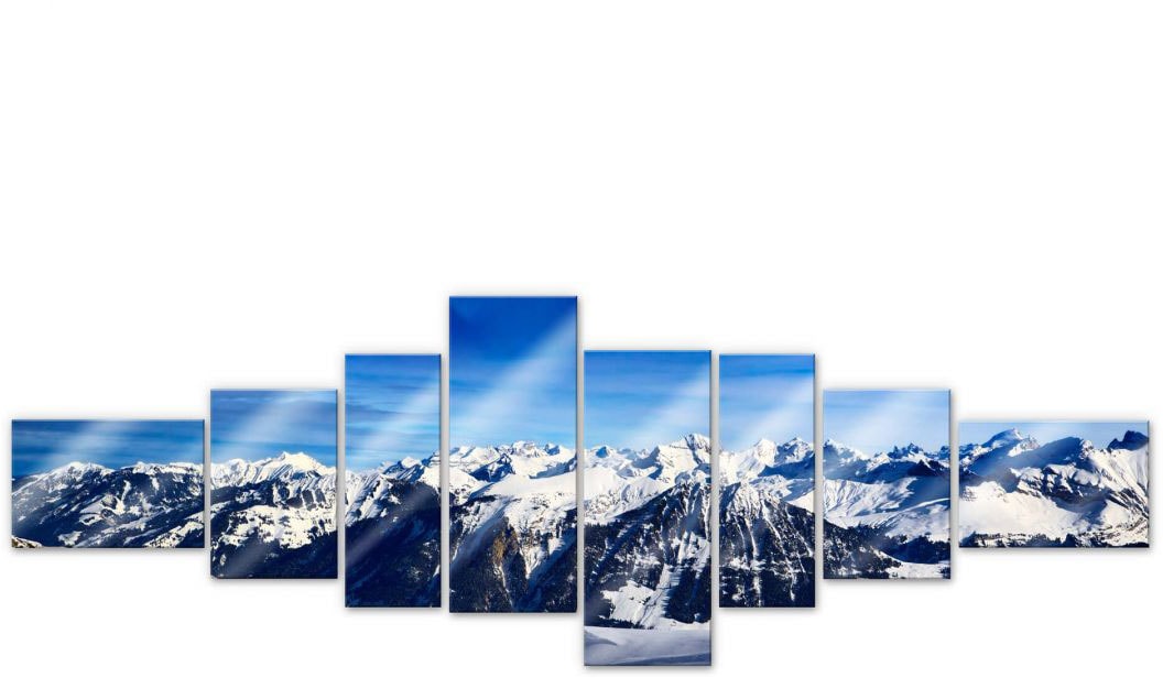 Wall-Art Mehrteilige Bilder Alpen (8-teilig)«, Panorama 8 St.) »XXL (Set, online bestellen