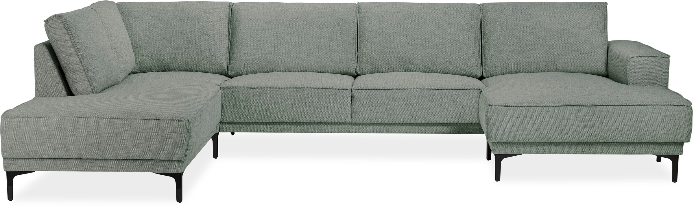 OTTO home Wohnlandschaft »XXL Sofa Oland, Struktur, Flachgewebe, Luxus-Micr günstig online kaufen