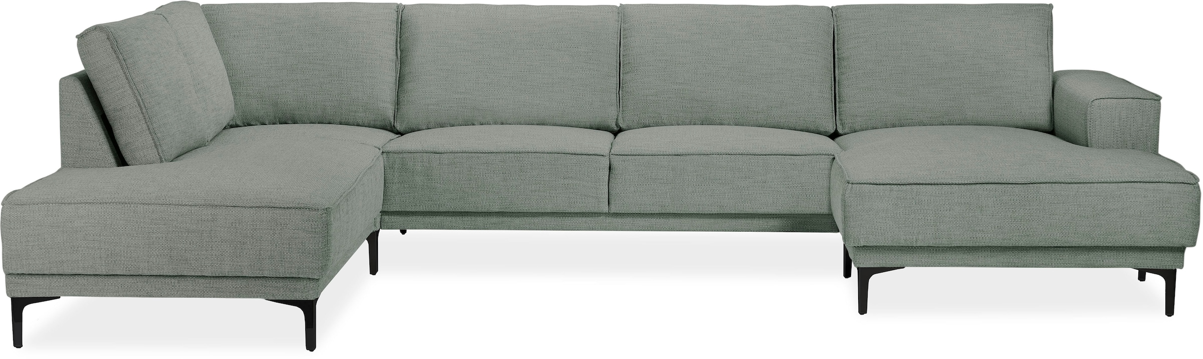 Places of Style Wohnlandschaft »XXL Sofa Oland, Struktur, Flachgewebe, Luxu günstig online kaufen