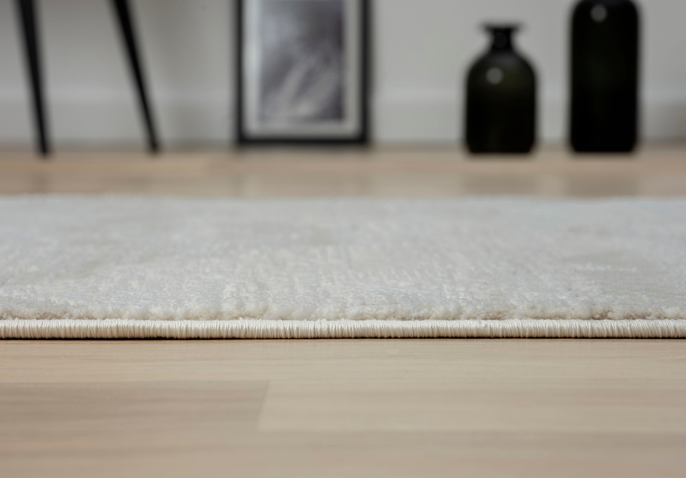 Myflair Möbel & Accessoires Teppich »My Life Lagerräumung«, rechteckig, 10 mm Höhe, Kurzflor, Retro-Style, besonders weich durch Microfaser, mit Fransen