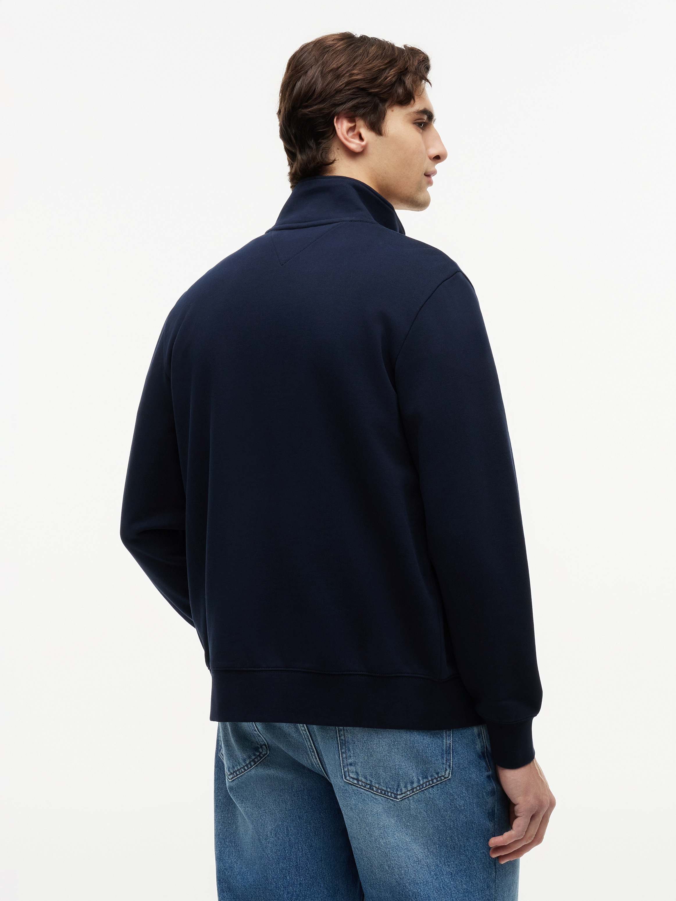 Tommy Hilfiger Sweatjacke »SCRIPT STACK FZ STAND COLLAR«
