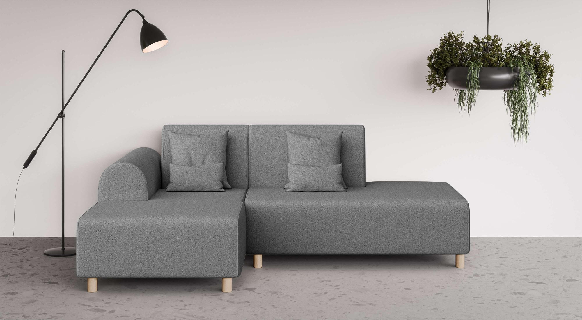 INOSIGN Ecksofa »Suyala«, L-Form mit Hocker günstig online kaufen