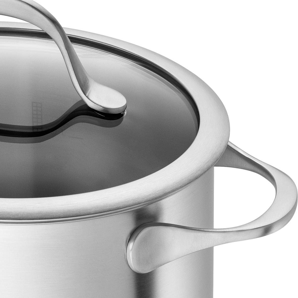 Zwilling Topf-Set »Essence«, Edelstahl 18/10, (Set, 7 tlg.), Induktion
