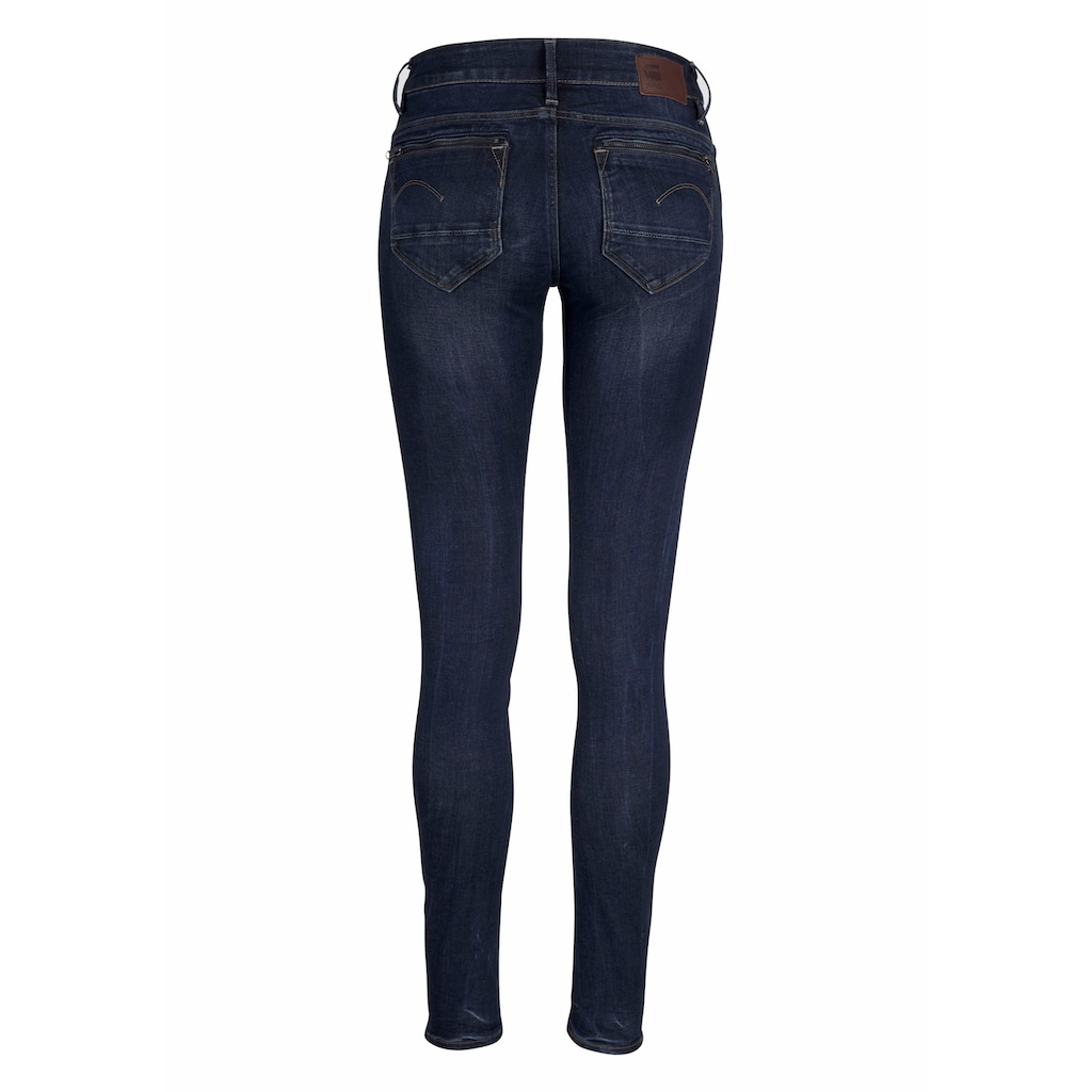 G-Star RAW Skinny-fit-Jeans »Midge Zip«, mit Reißverschluss-Taschen hinten