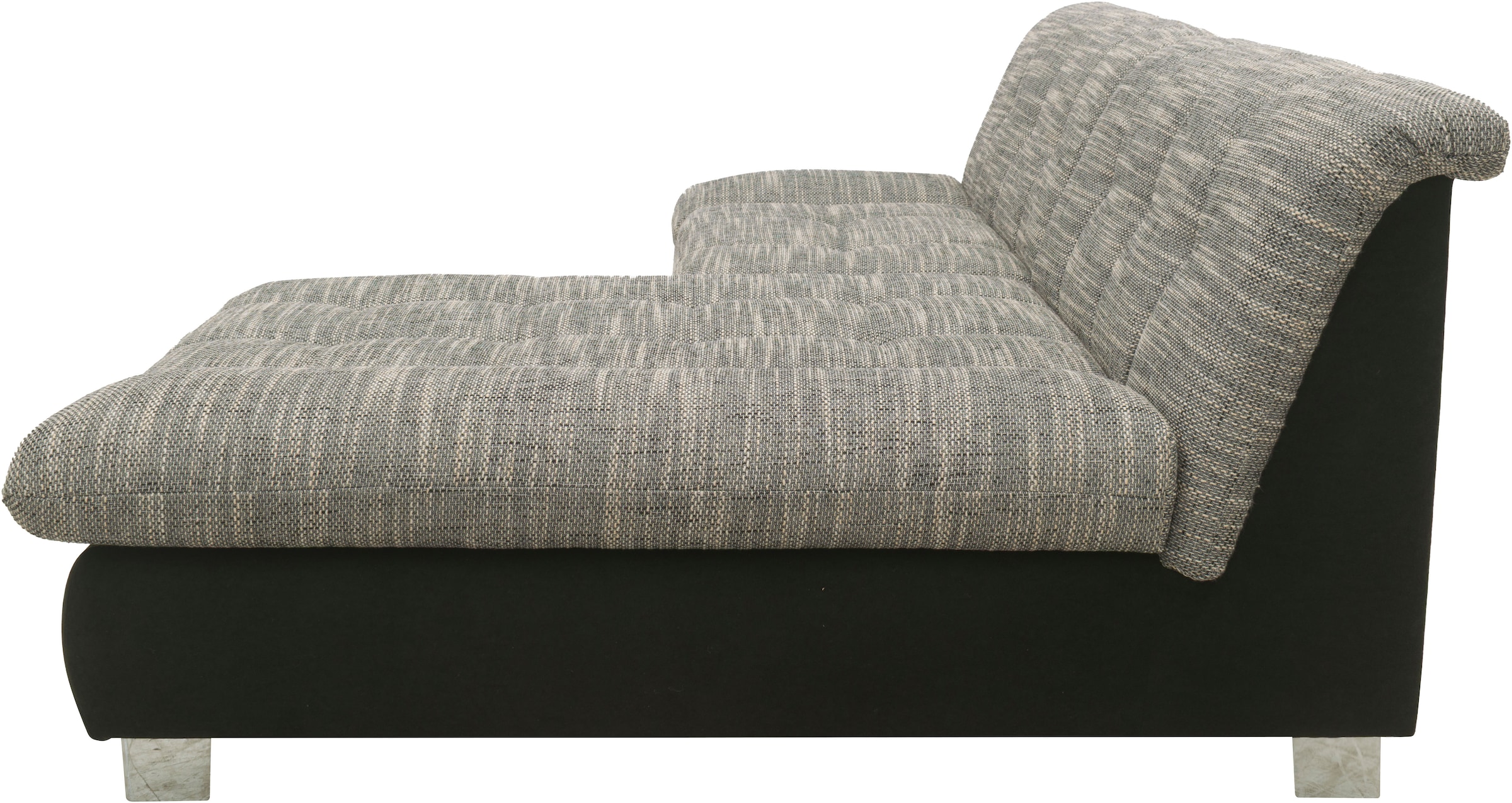 DOMO collection Ecksofa »100031 kompakte Stellmaße, komfortabel und bequem, L-Form«, wahlweise mit Bettfunktion und Armteilverstellung. Breite 234cm