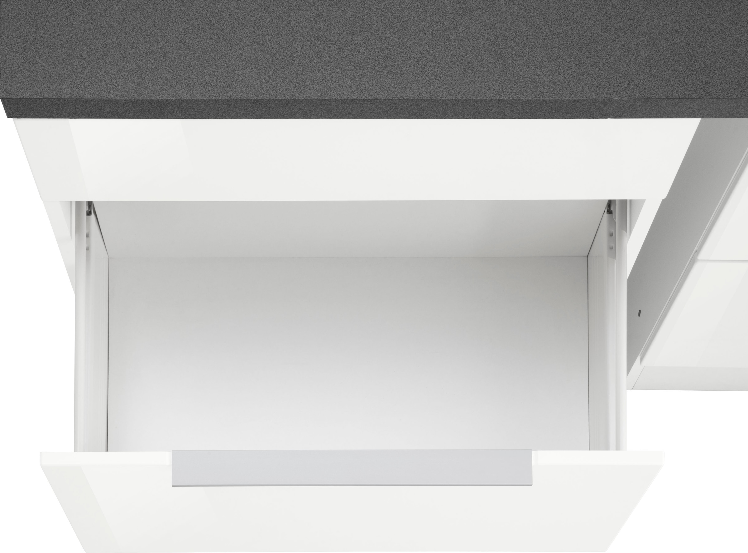 KOCHSTATION Küchenzeile »KS-Brindisi Breite 280 cm«, wahlweise mit E-Geräten und Induktion, mit MDF-Fronten und Regal